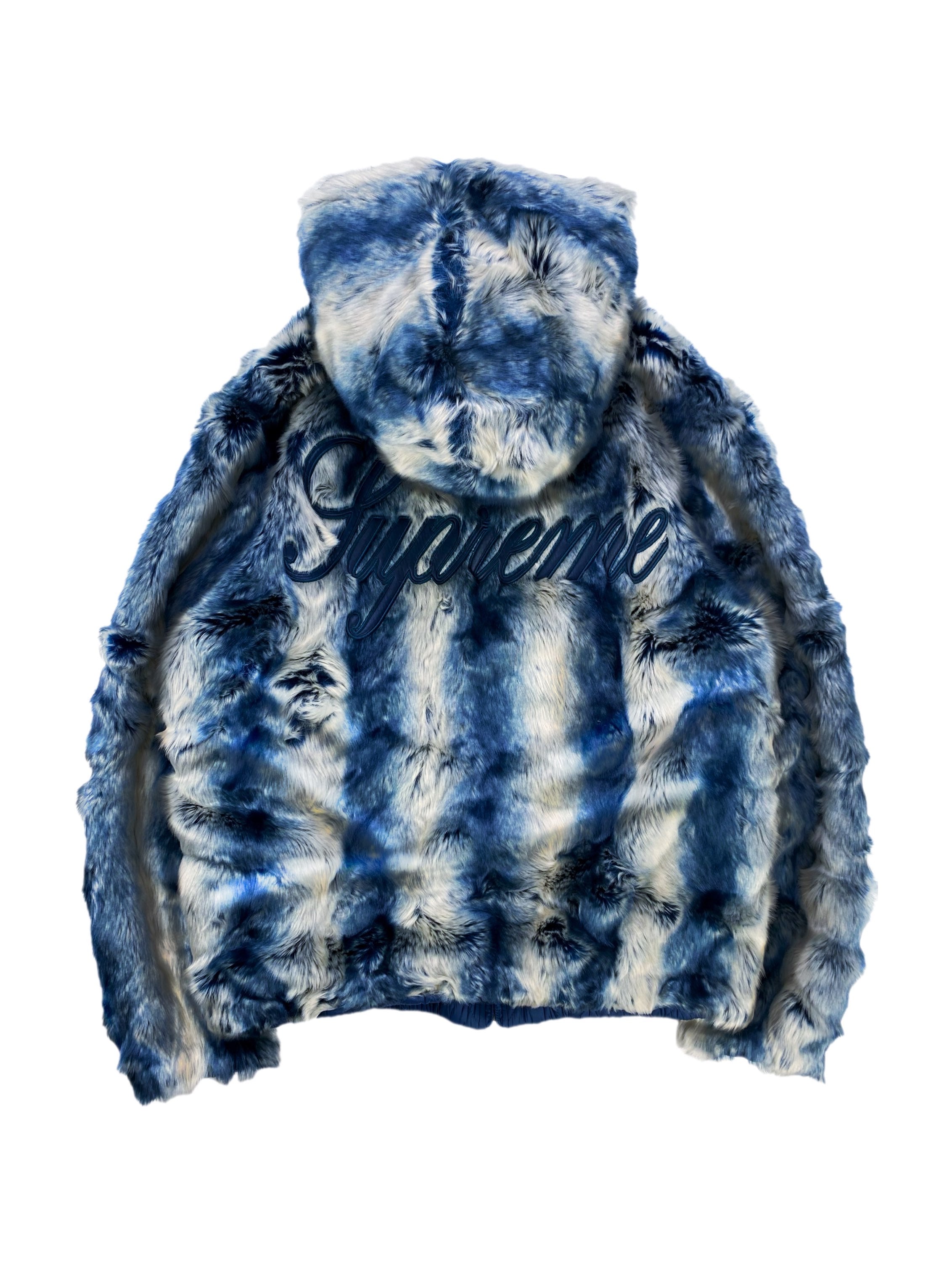 FW22 Supreme ‘3M’ Faux Fur Gradient Reversible Bomber Jacket