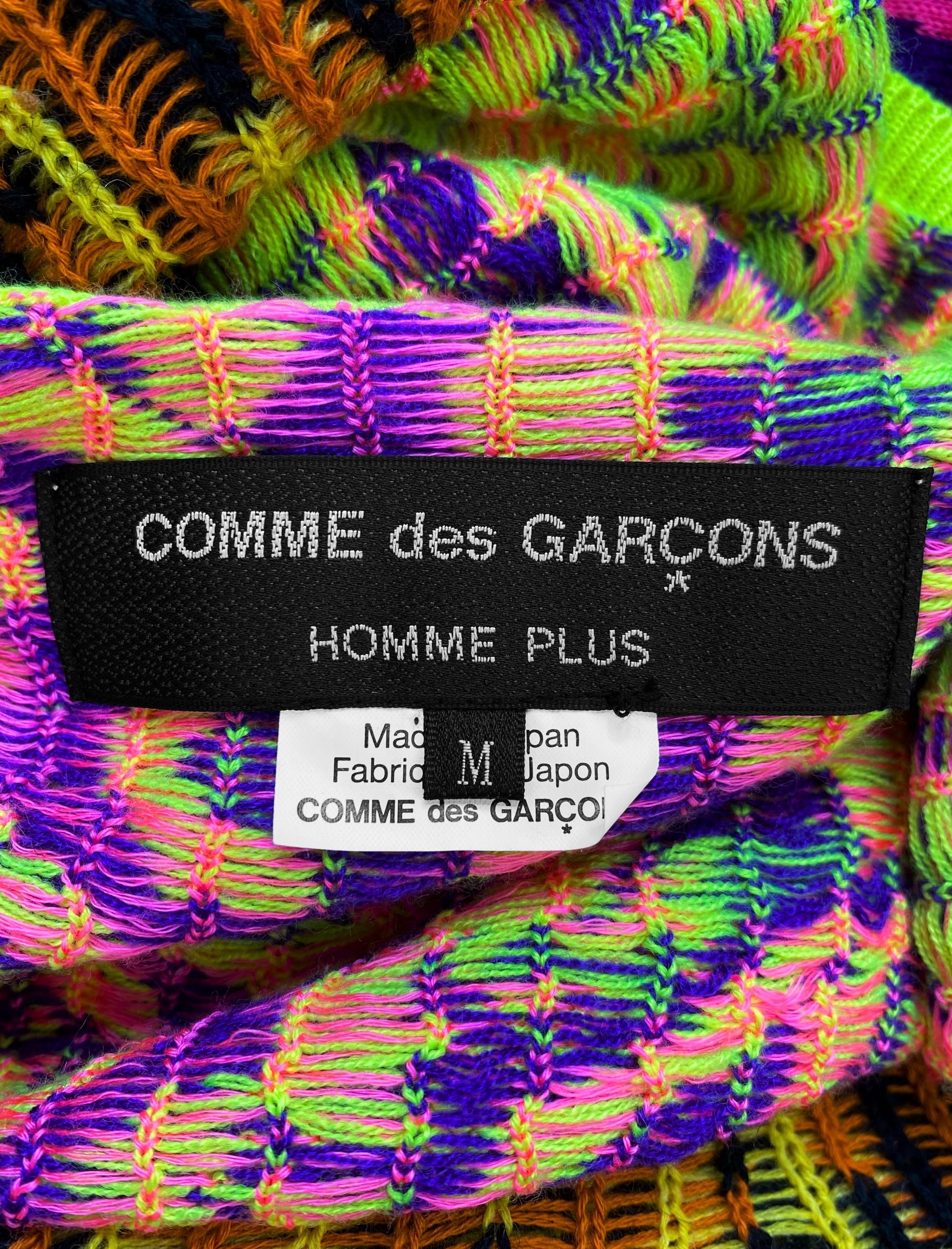 SS18 Comme des Garçons Homme ‘Psychedelic’ Leopard Print Knit Sweater