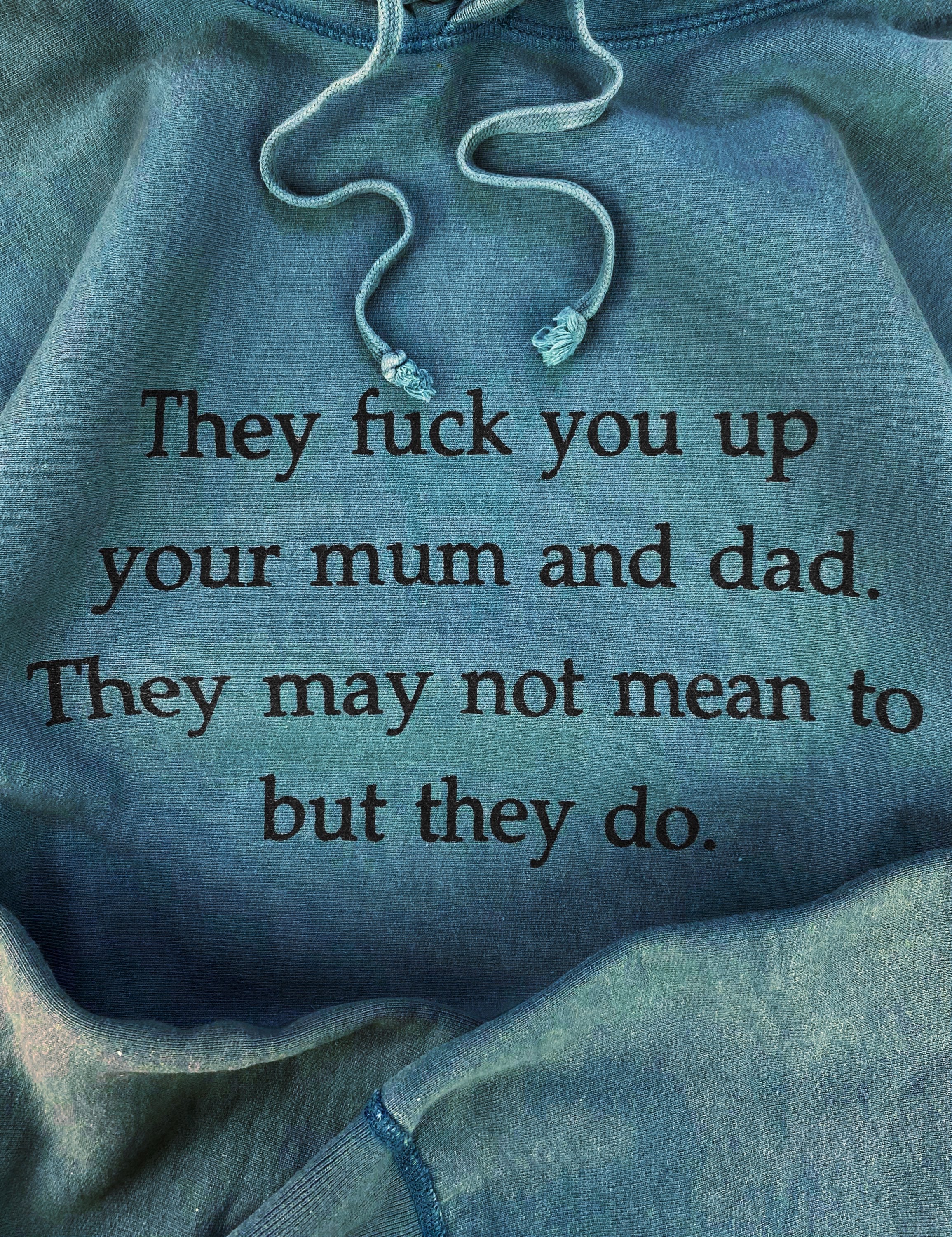 FW16 SUPREME 'THEY FUCK YOU UP' PHILIP LARKIN SLOGAN HOODIE