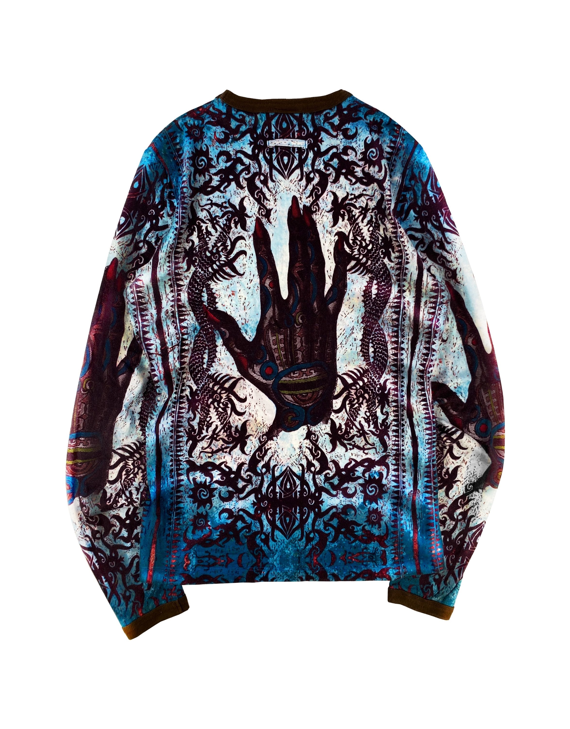 90s Jean Paul Gaultier ‘Devil’s Hand’ Gothic Tattoo Longsleeve