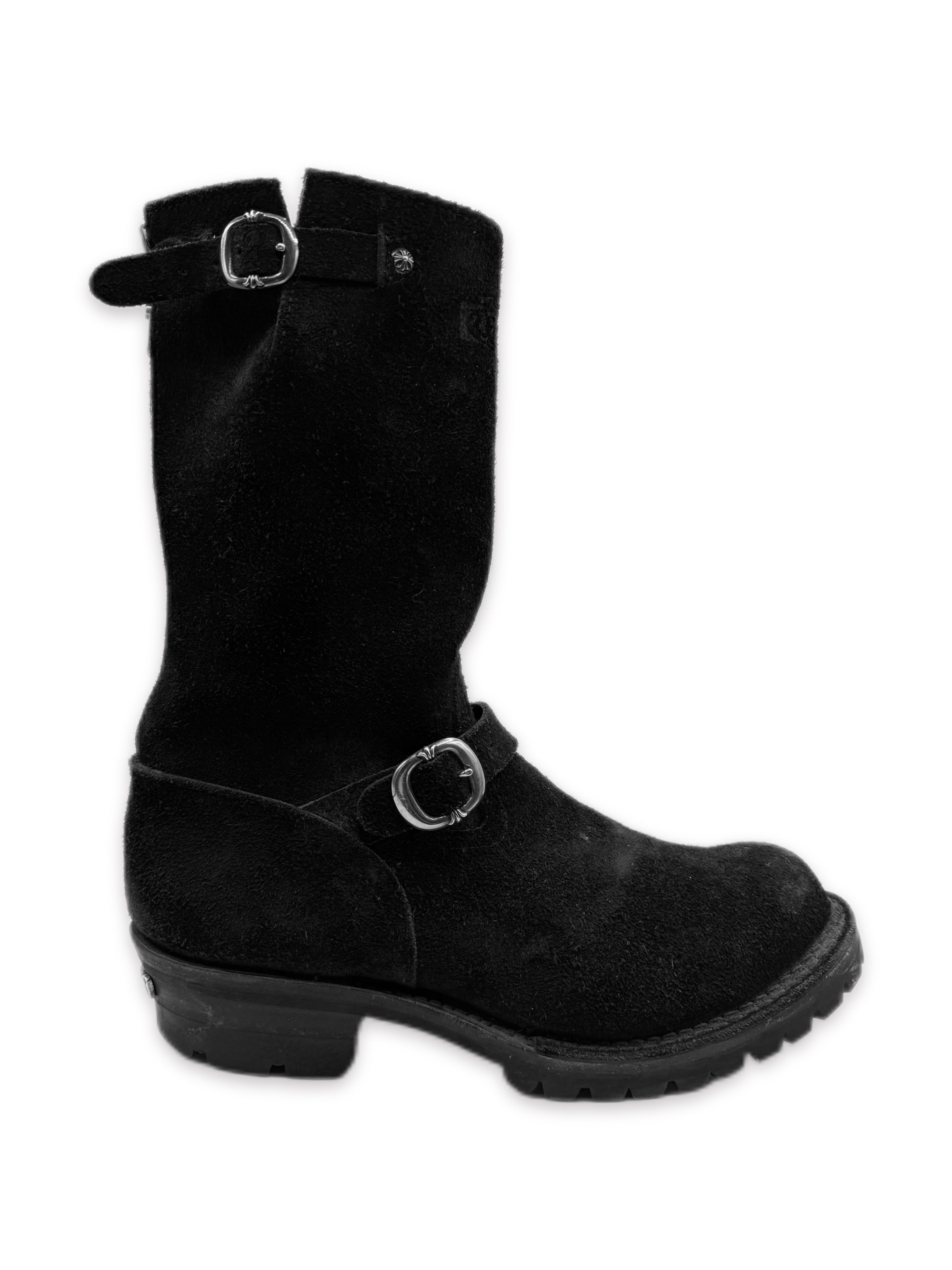 Chrome Hearts x Wesco Back Dagger Zip Gunslinger Suede Boots