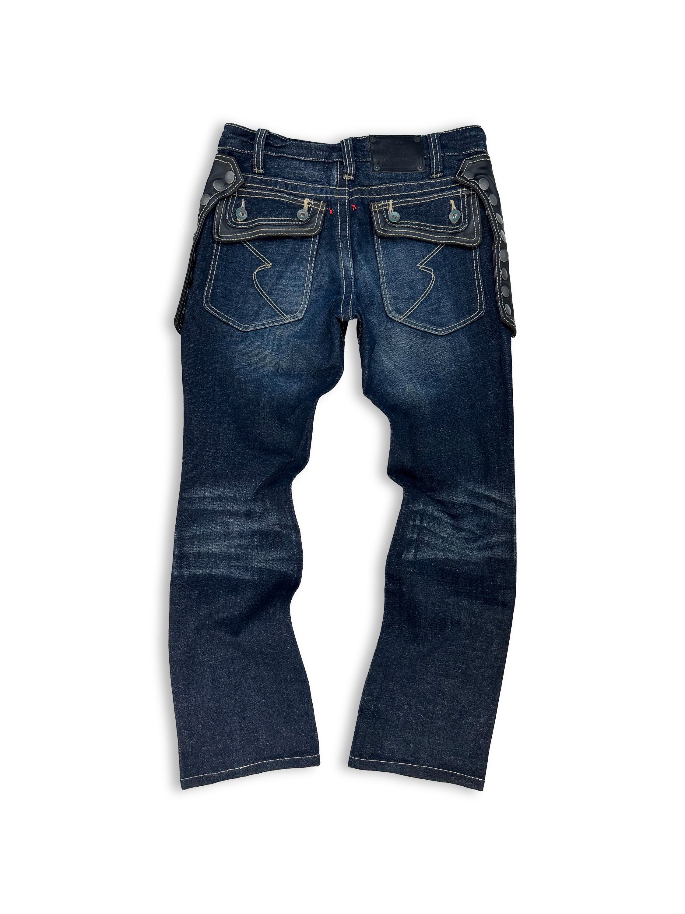 00s Semantic Design Removable Button Snap ‘Armour’ Denim