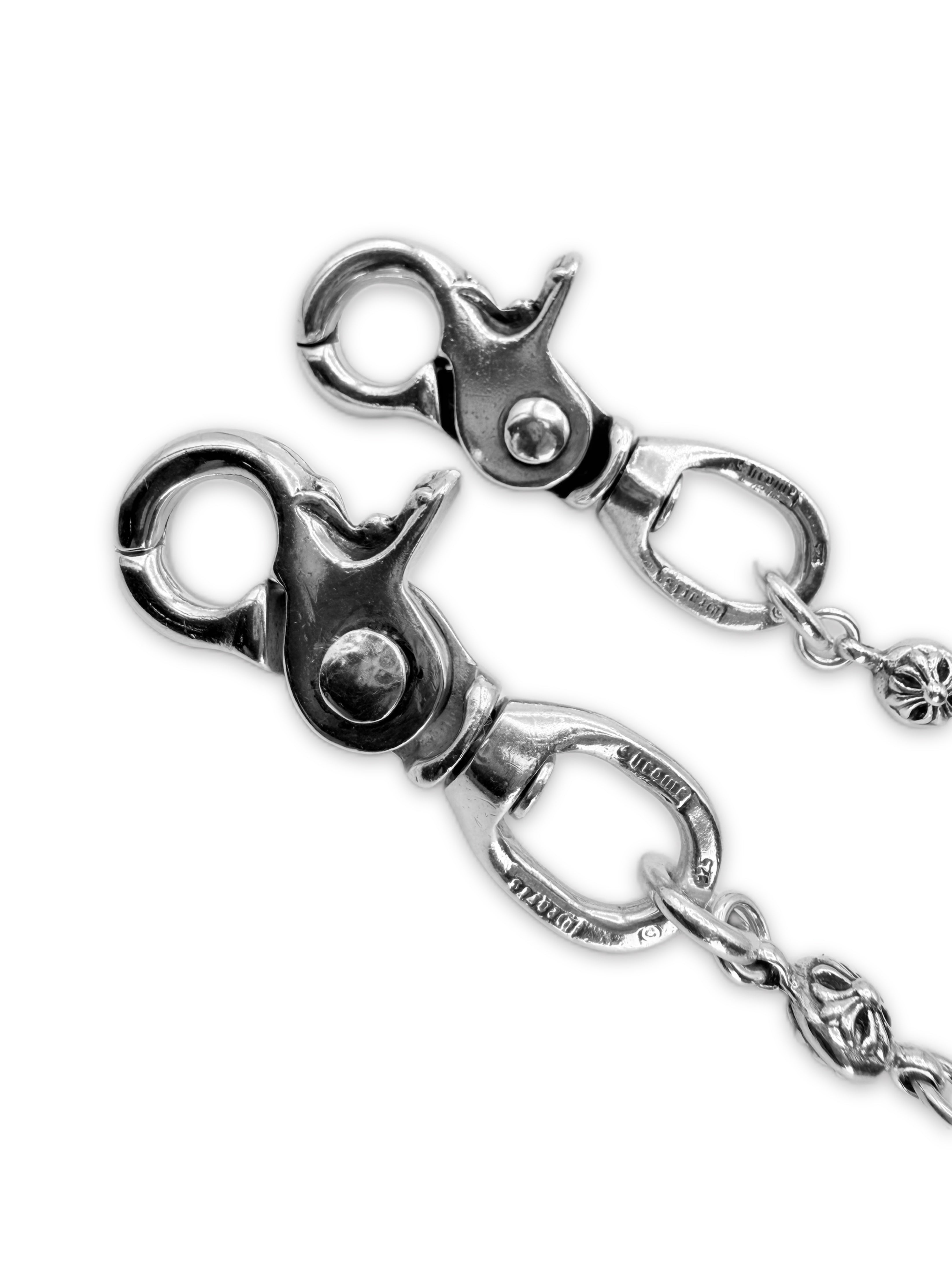 Chrome Hearts ‘Cross Ball’ 16 Link Double Lobster Clasp Wallet Chain