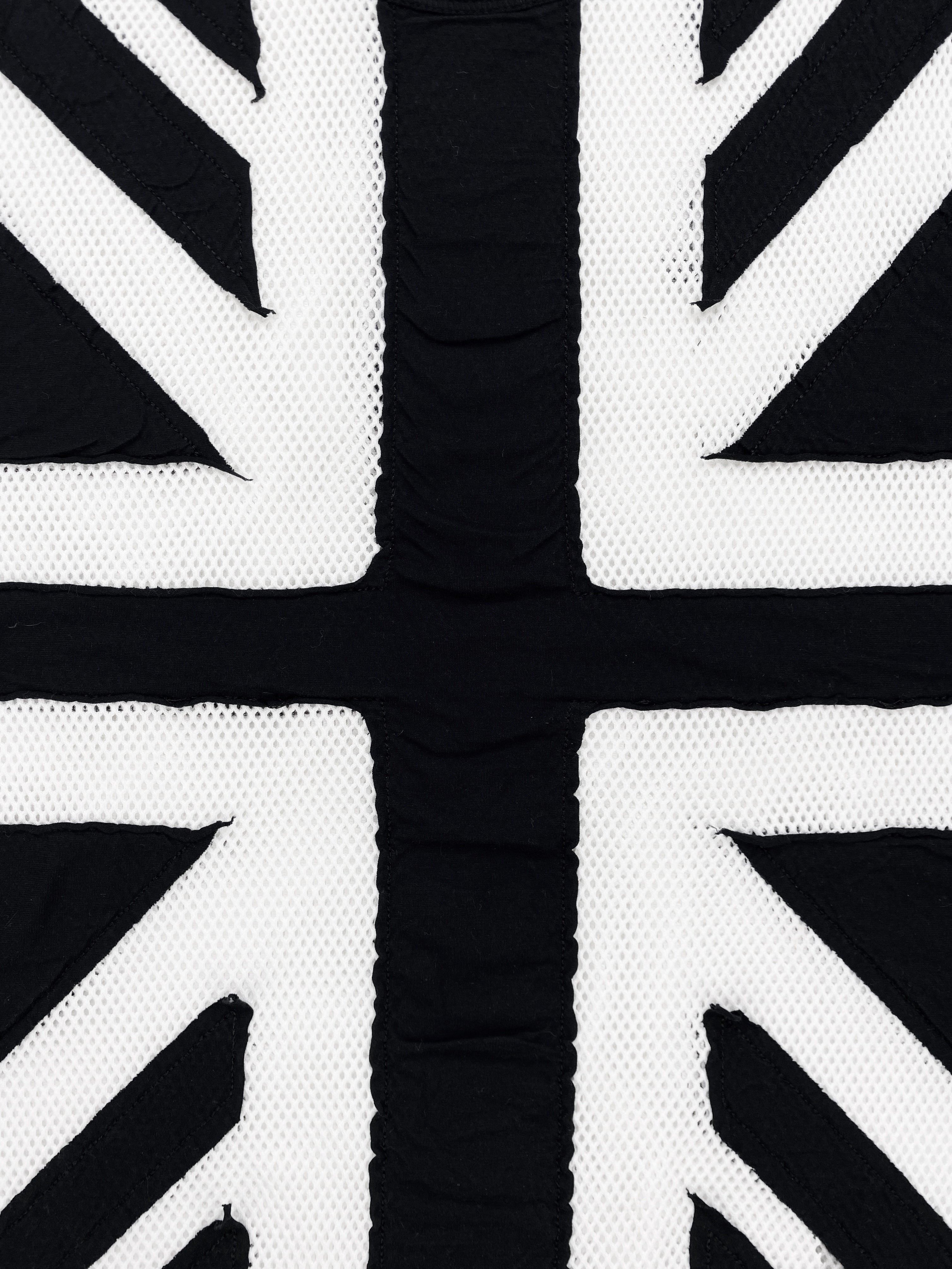 SS06 Dior Homme by Hedi Slimane Perforated Mesh Flag Tank Top