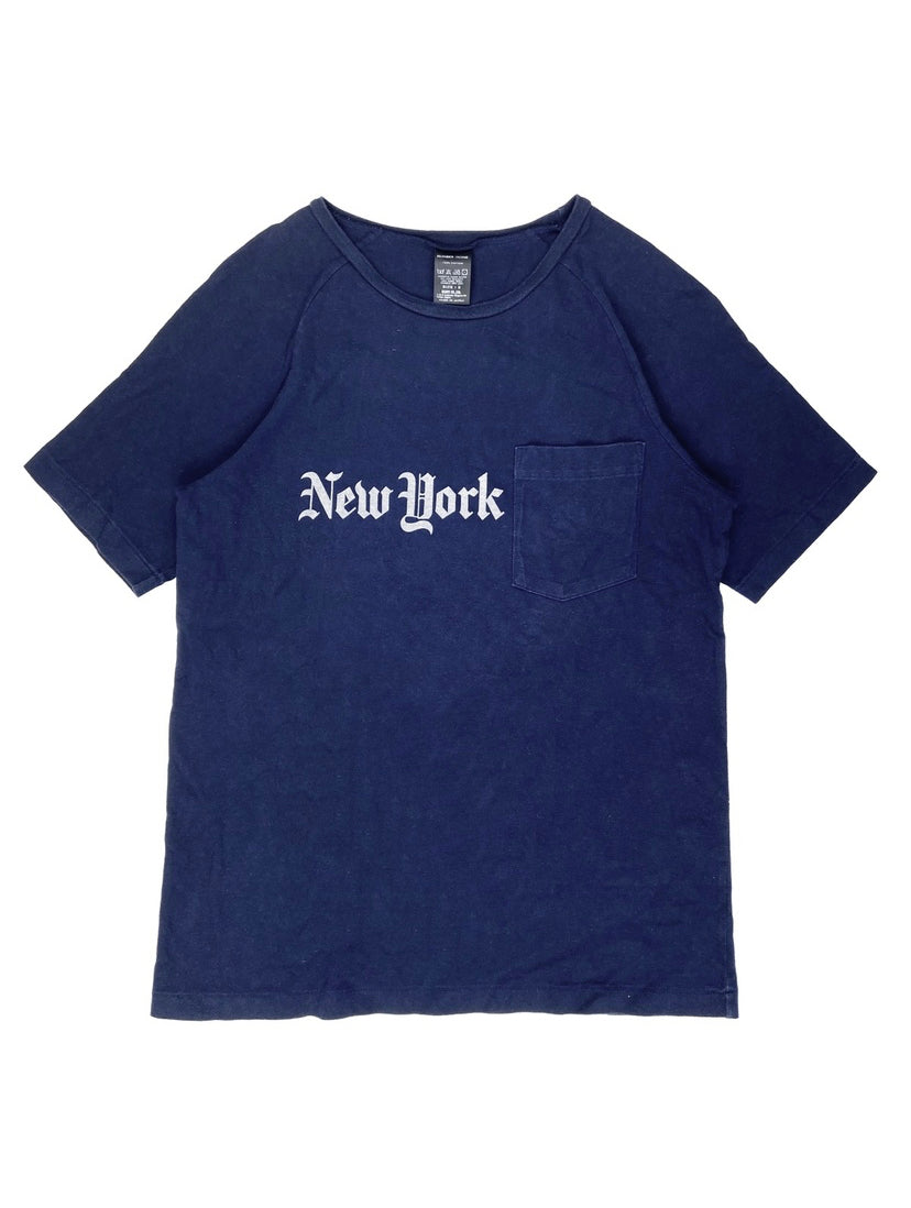Number (N)ine “New York” Pocket Navy Blue T-Shirt