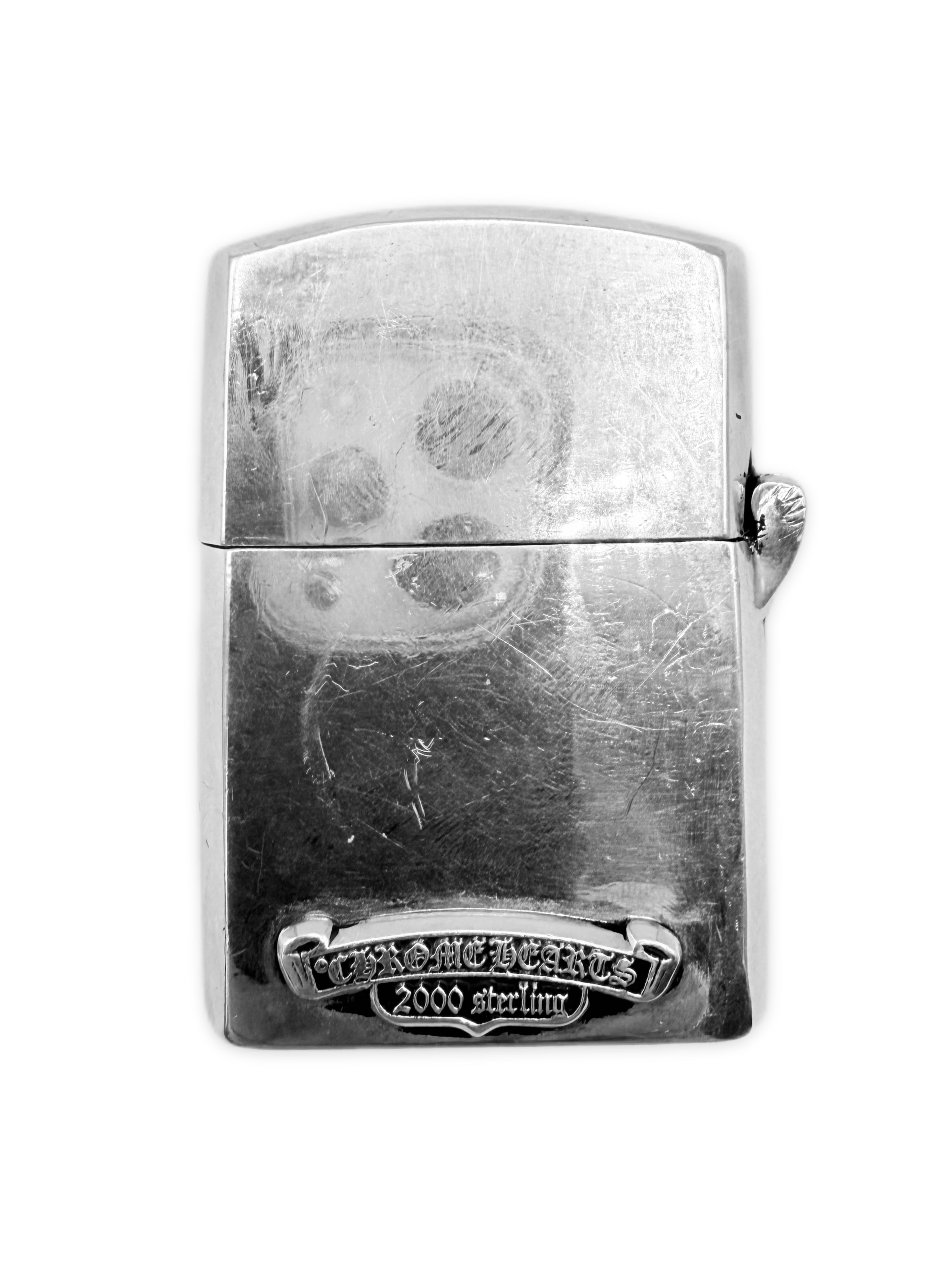 Chrome Hearts Cross .925 Silver Zippo Lighter Case