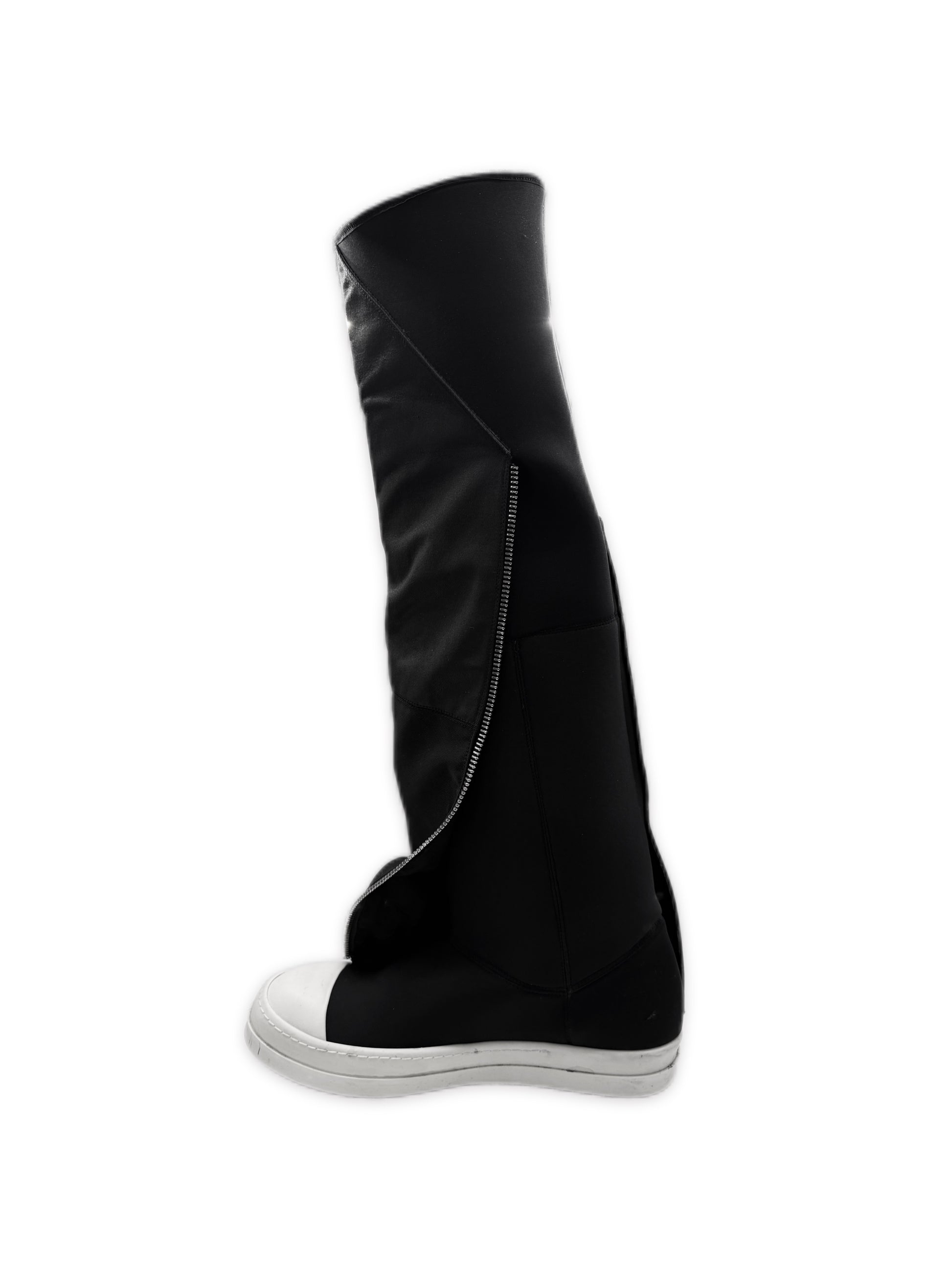 AW14 Rick Owens Moody Mid Leg Neoprene / Leather Fetish Boots