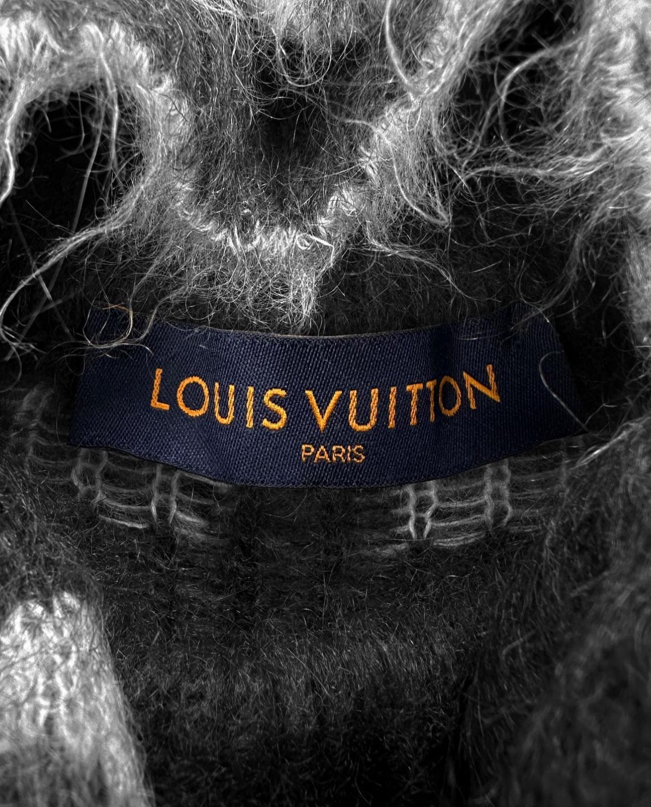 AW19 Louis Vuitton by Virgil Abloh Mohair ‘Flag’ Knitted Sweater