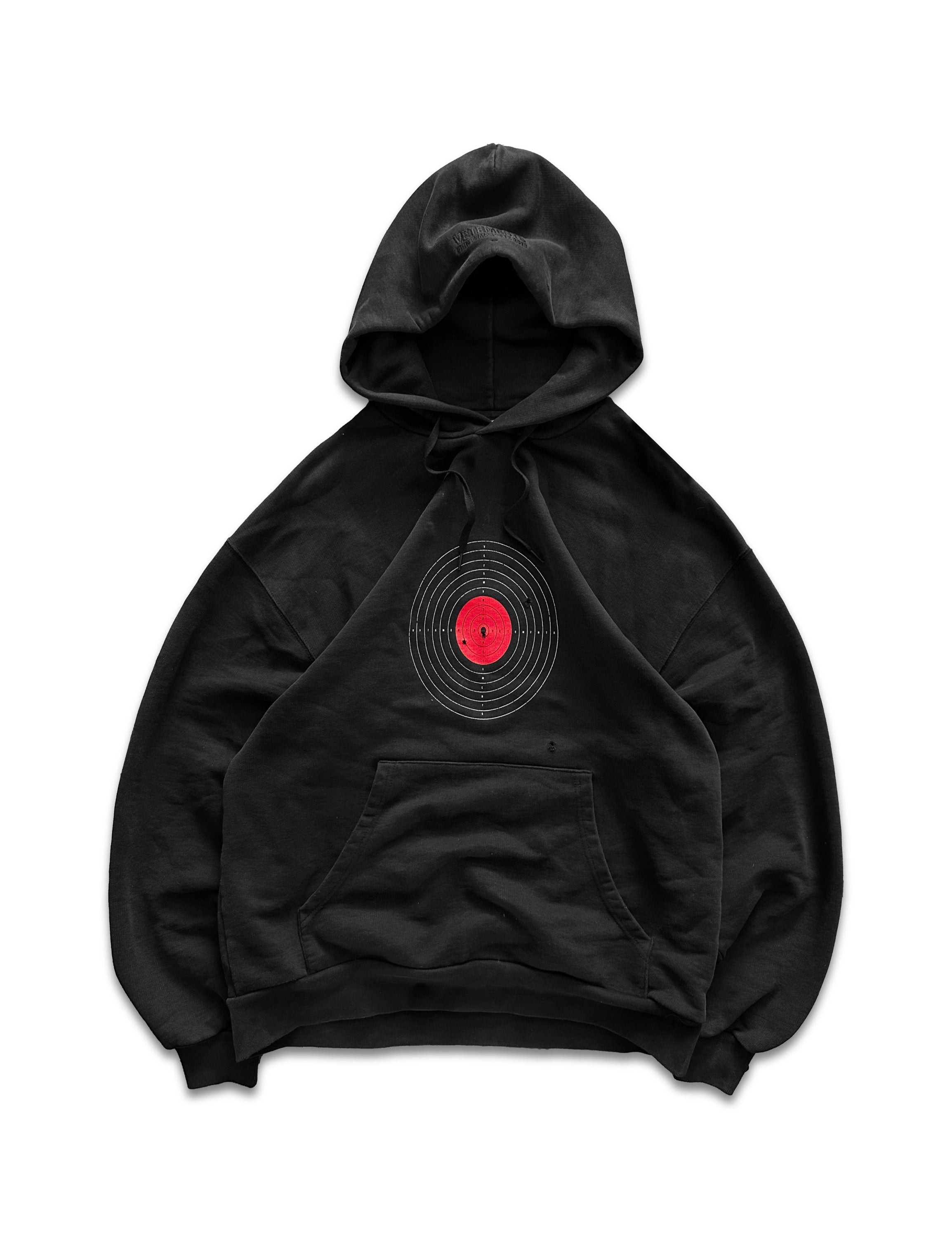 SS19 Vêtements ‘Target’ Gun Shot Black Oversized Hoodie