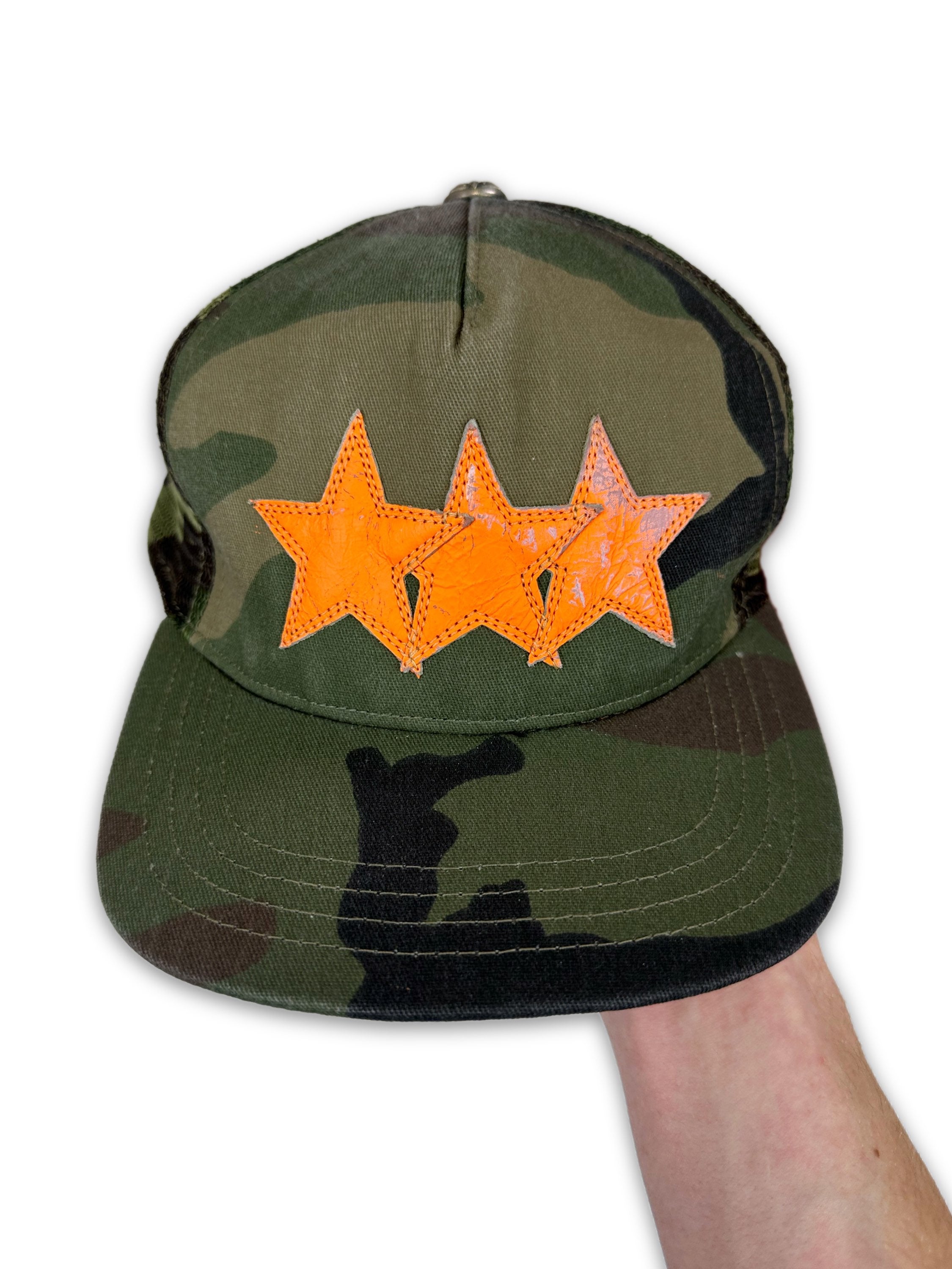 Chrome Hearts ‘Star Patch’ Camoflauge Snap Back Trucker Hat