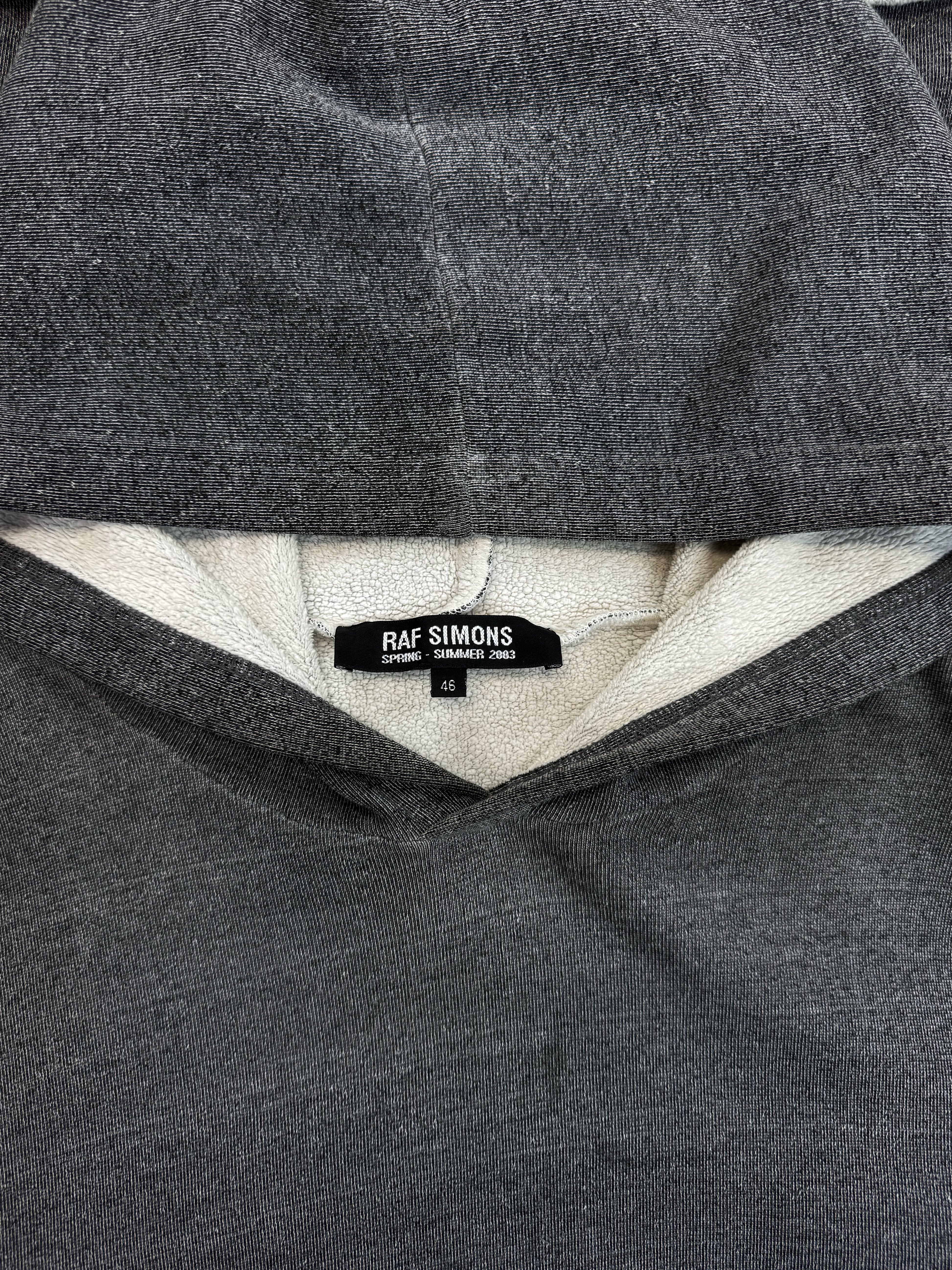 SS03 Raf Simons Consumed ‘Penelope Jaws’ Blue Grey Hoodie