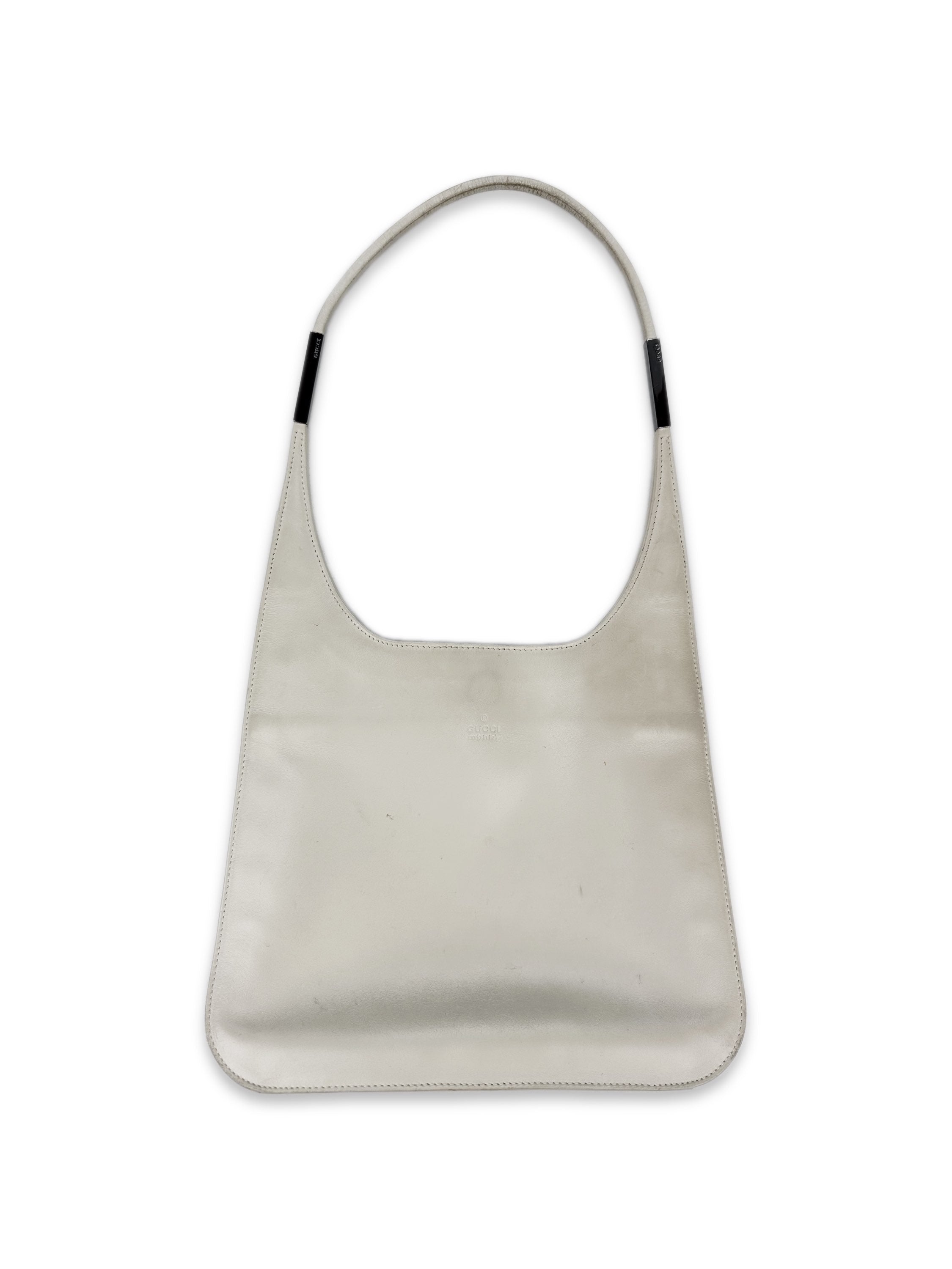 Gucci by Tom Ford White Leather Handbag