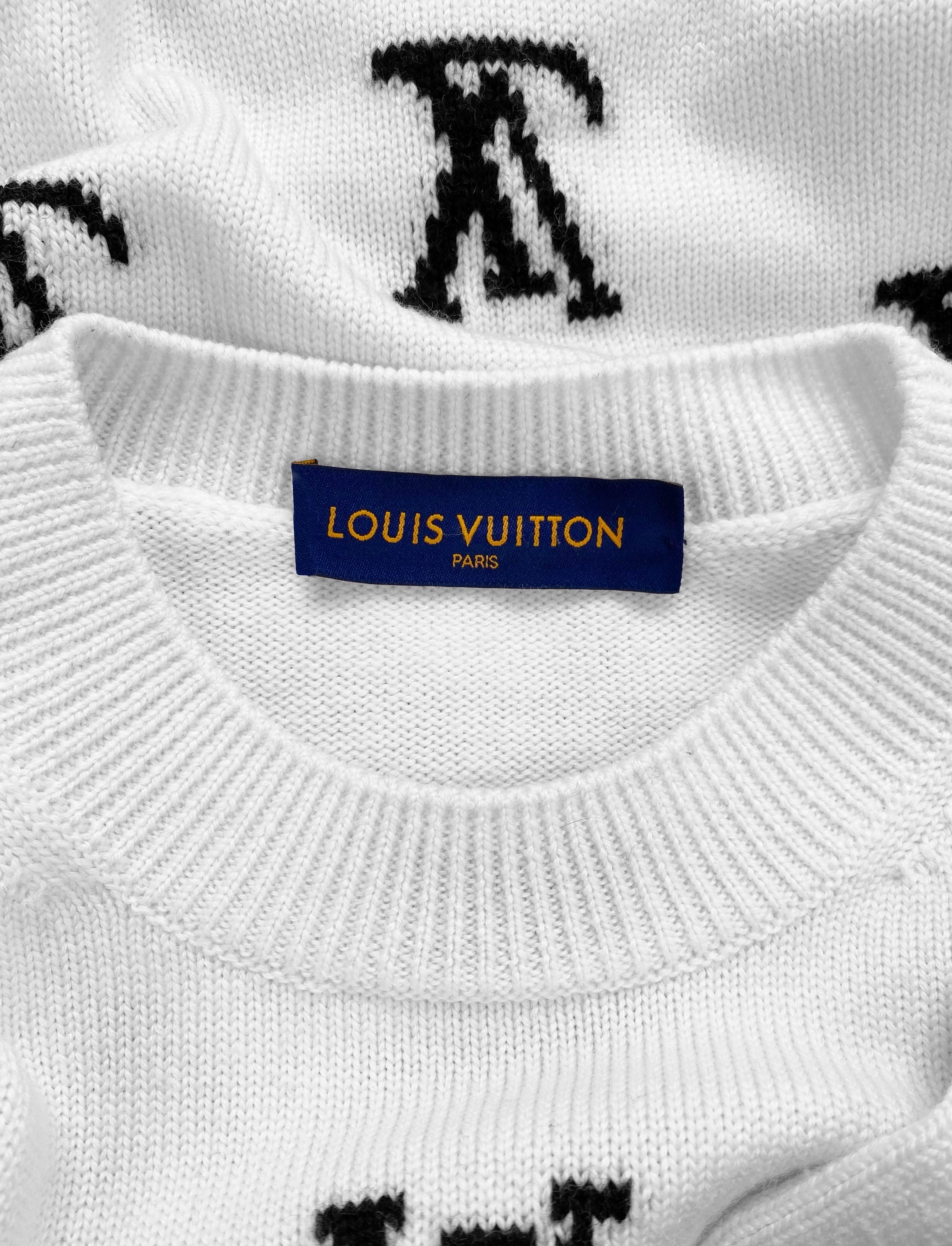 Louis Vuitton by Virgil Abloh ‘Clock’ Intarsia Wool Knit Sweater