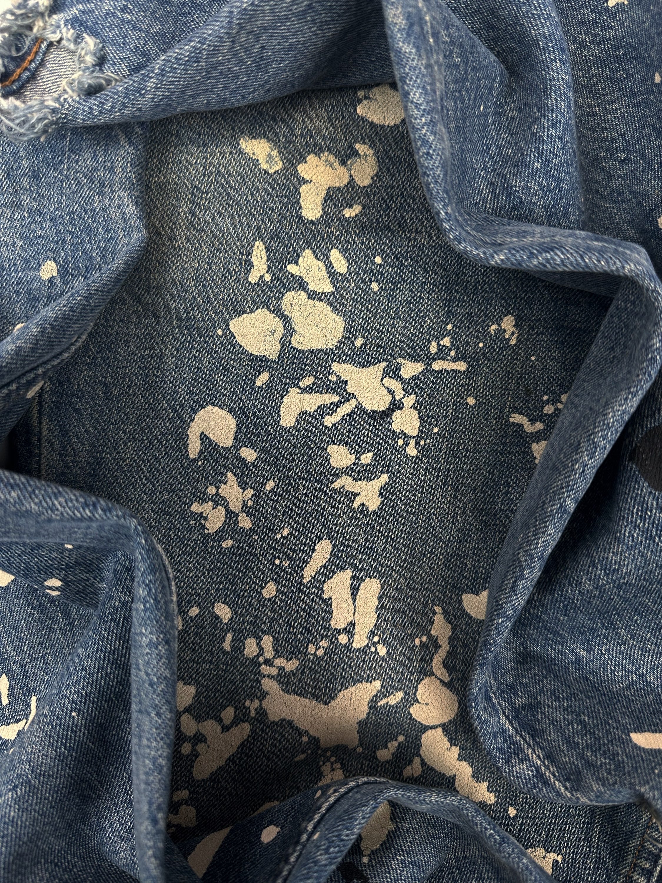 Helmut Lang ‘Painter’ Blue Wash Distressed Re-Edition Denim