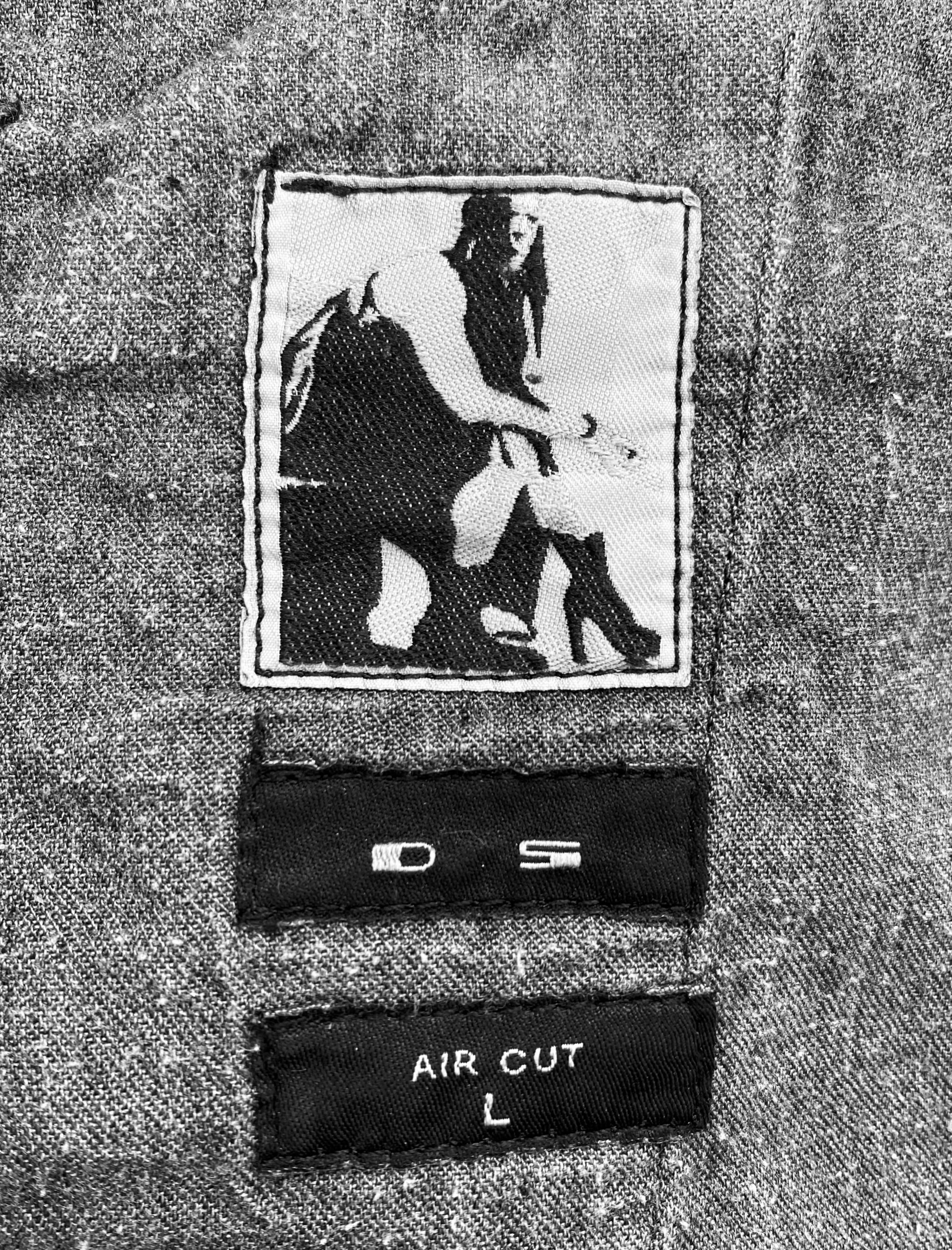 FW15 Rick Owens DRKSHDW “Blackety Black” Aircut Denim
