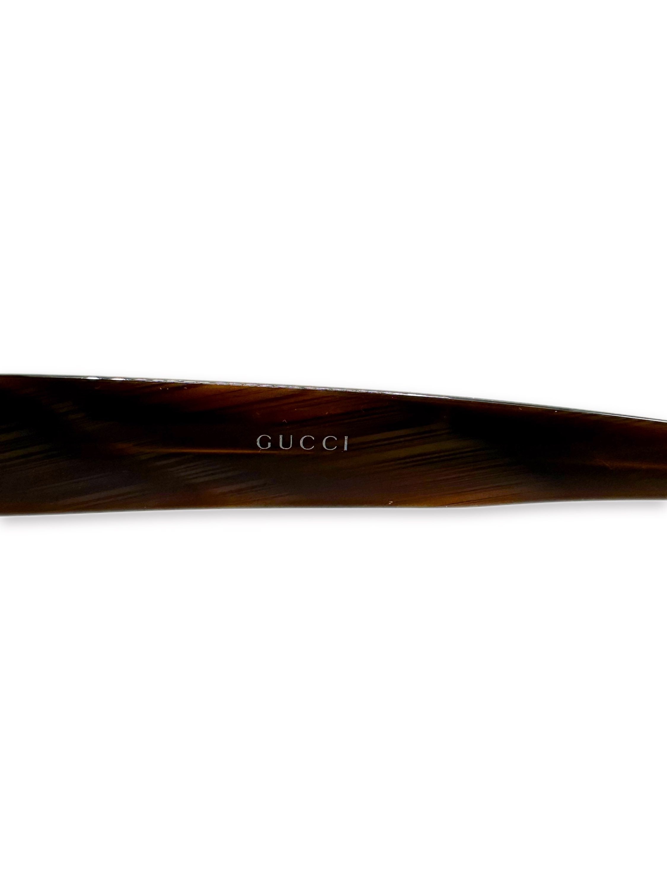 Gucci GG Monogram Rimless Warm Tint Sunglasses
