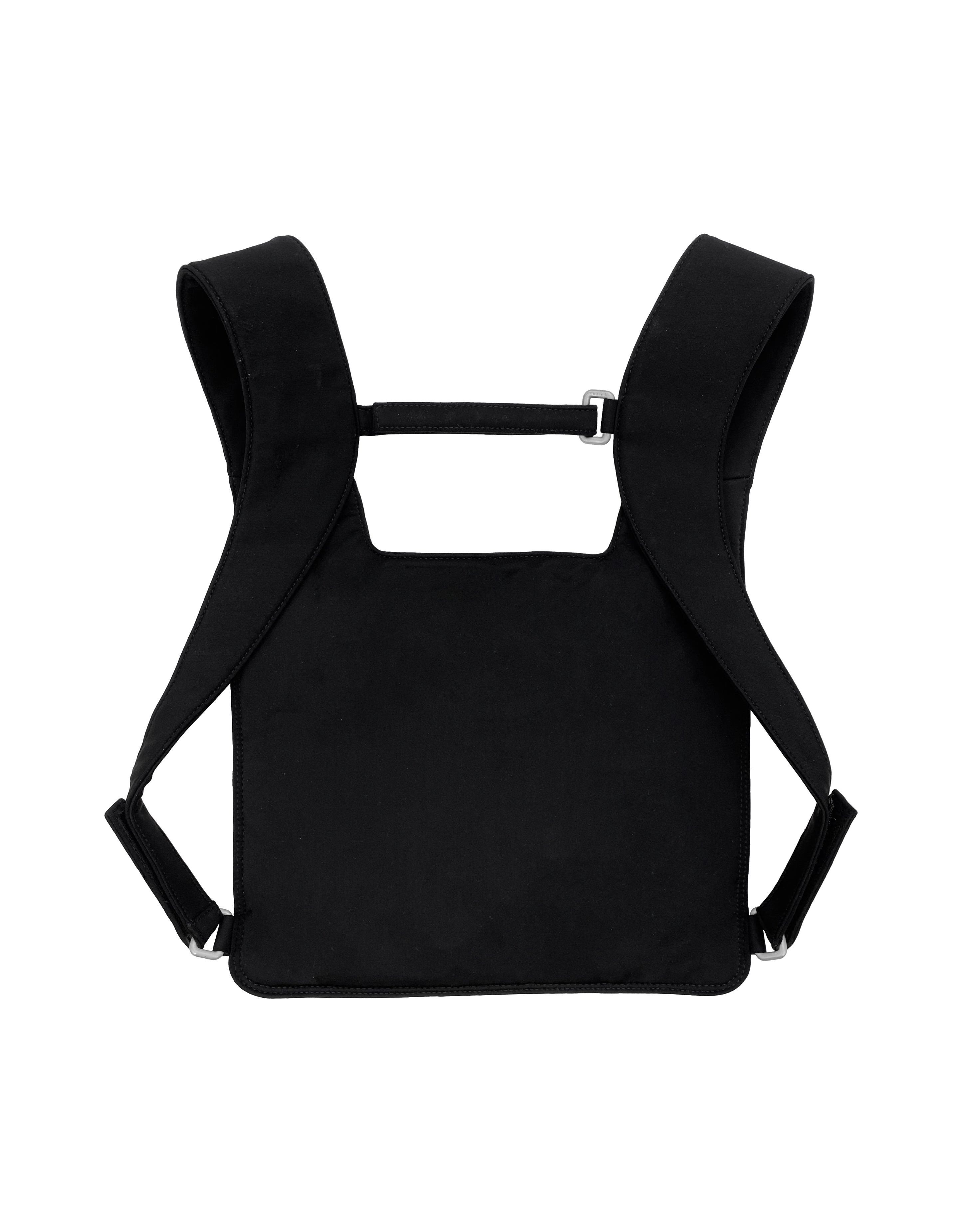 SS99 Miu Miu Nylon Zippered Pocket Chest Rig
