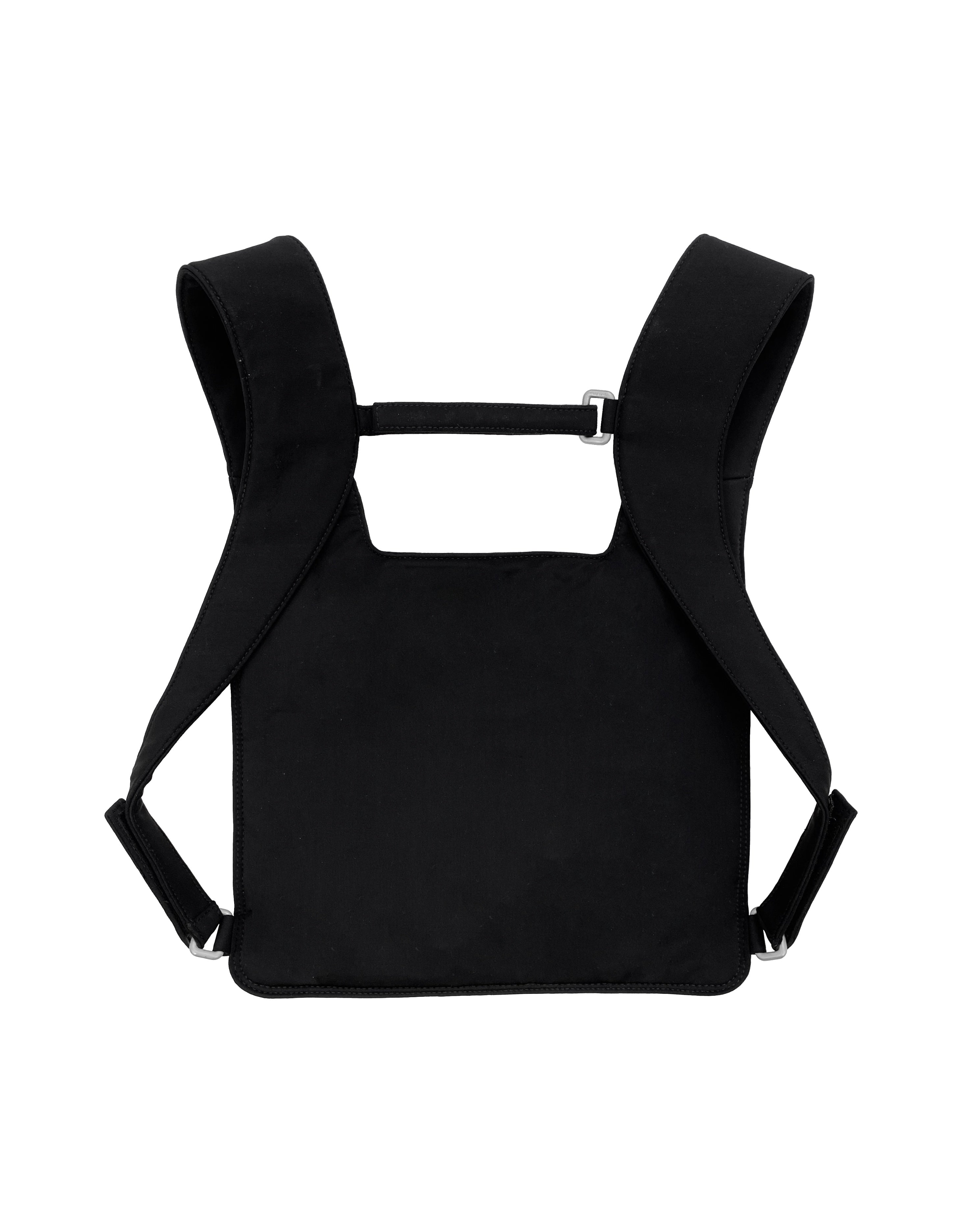 SS99 Miu Miu Nylon Zippered Pocket Chest Rig