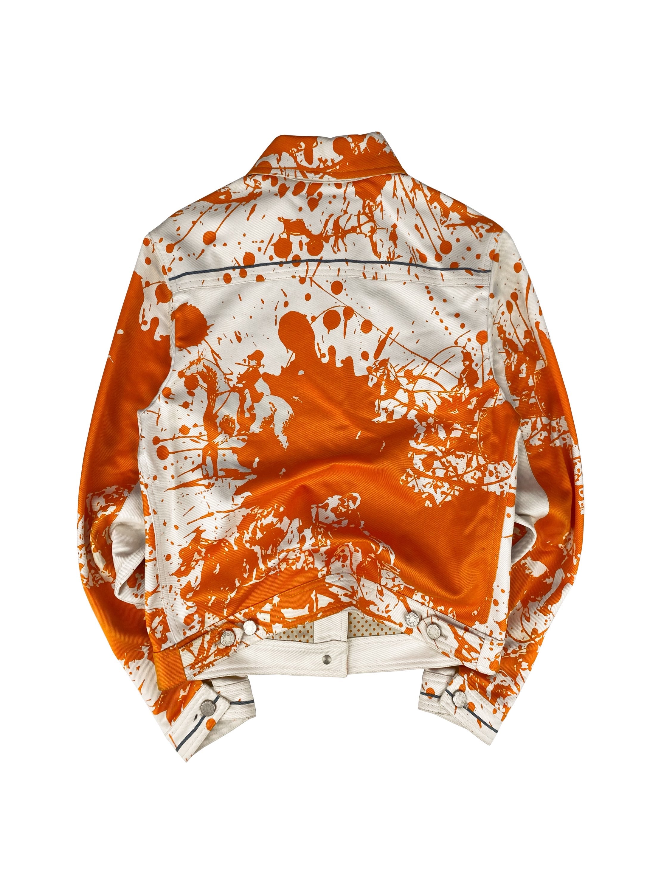 SS04 Hermès by Martin Margiela ‘Cheval Surprise’ Splatter Denim Jacket