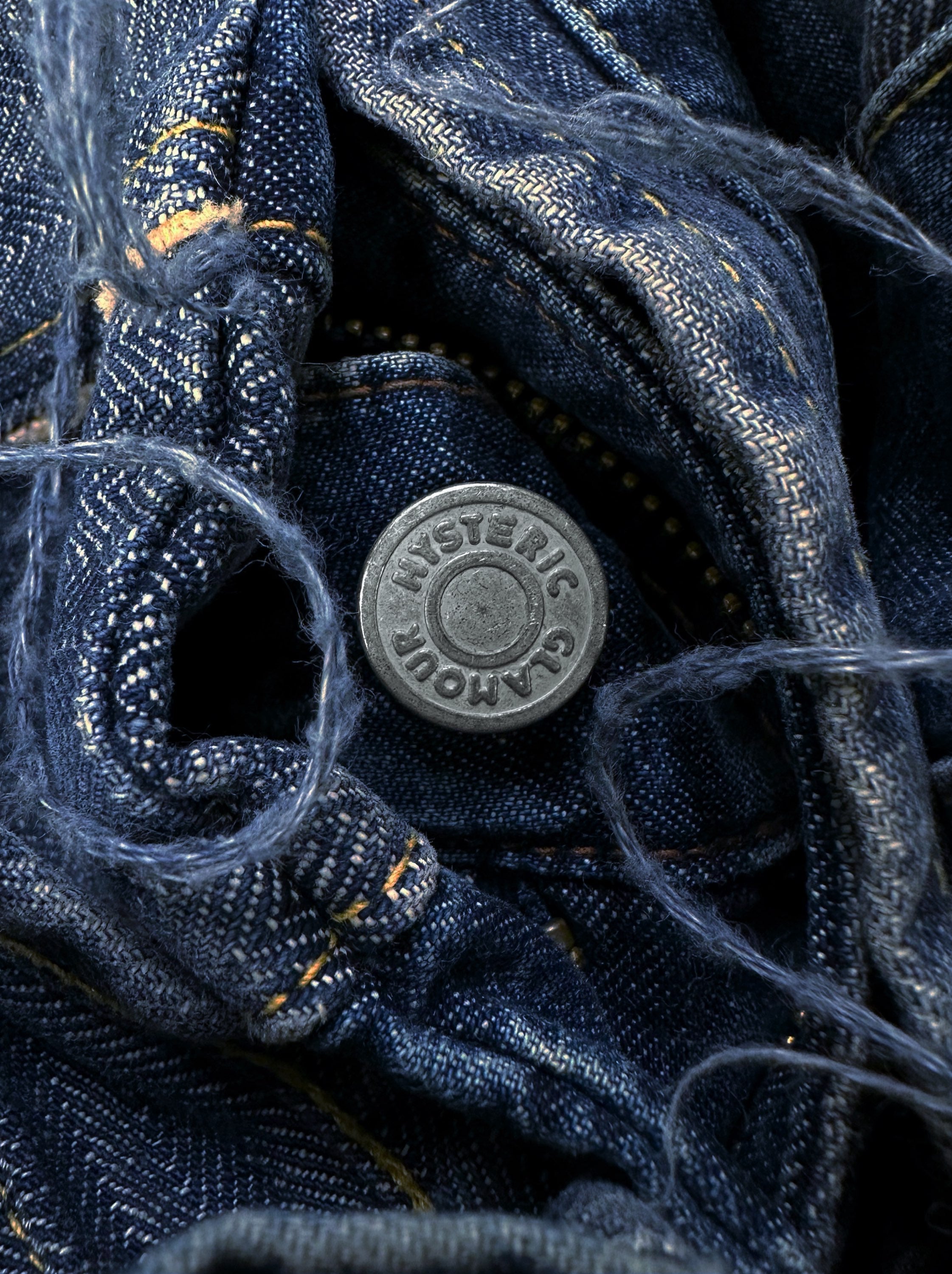 Hysteric Glamour ‘Hagi’ Distressed Patchwork Kinky Denim