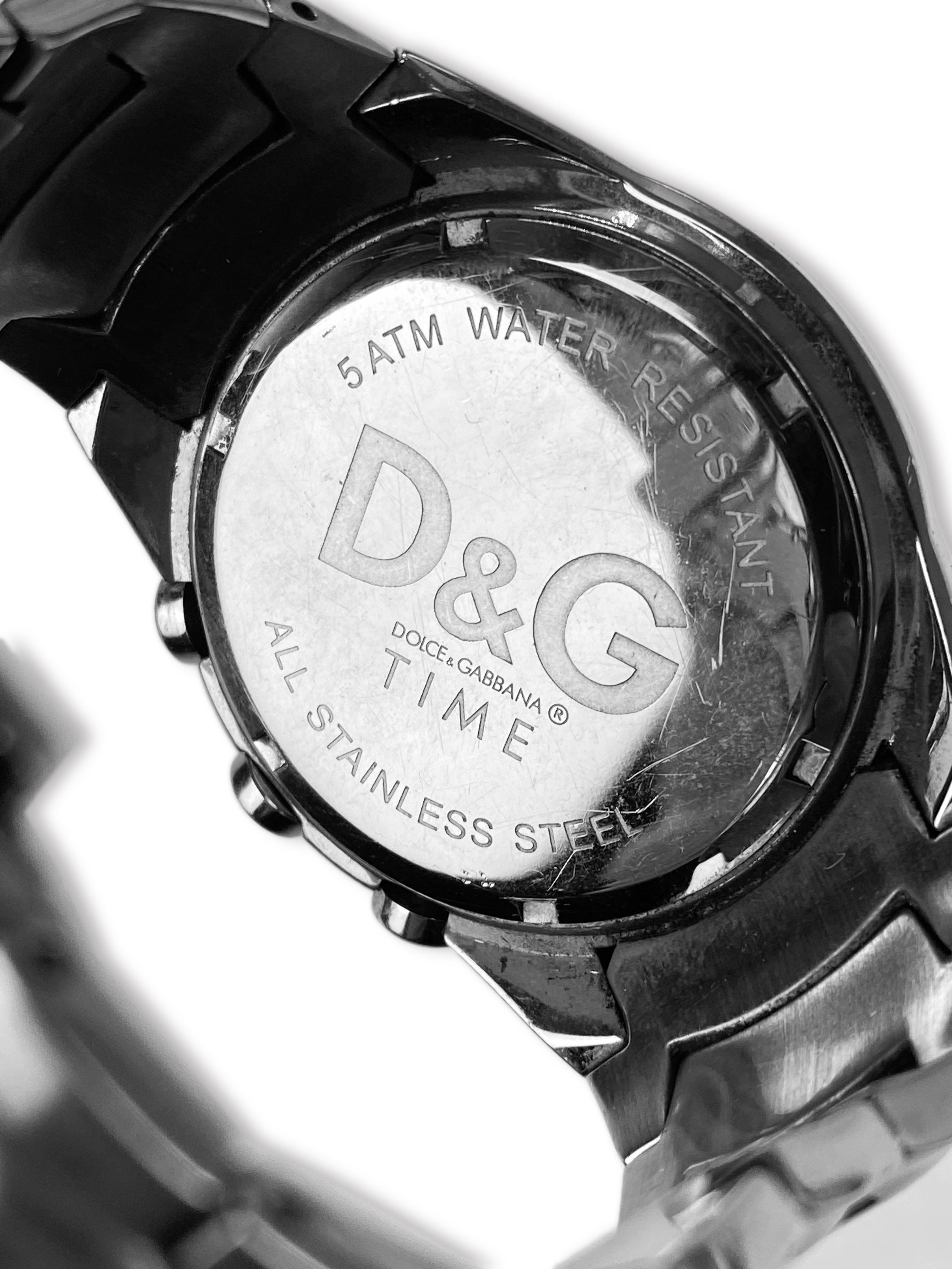 Dolce &amp; Gabbana Silver ‘Chronograph’ Water Resistant Watch