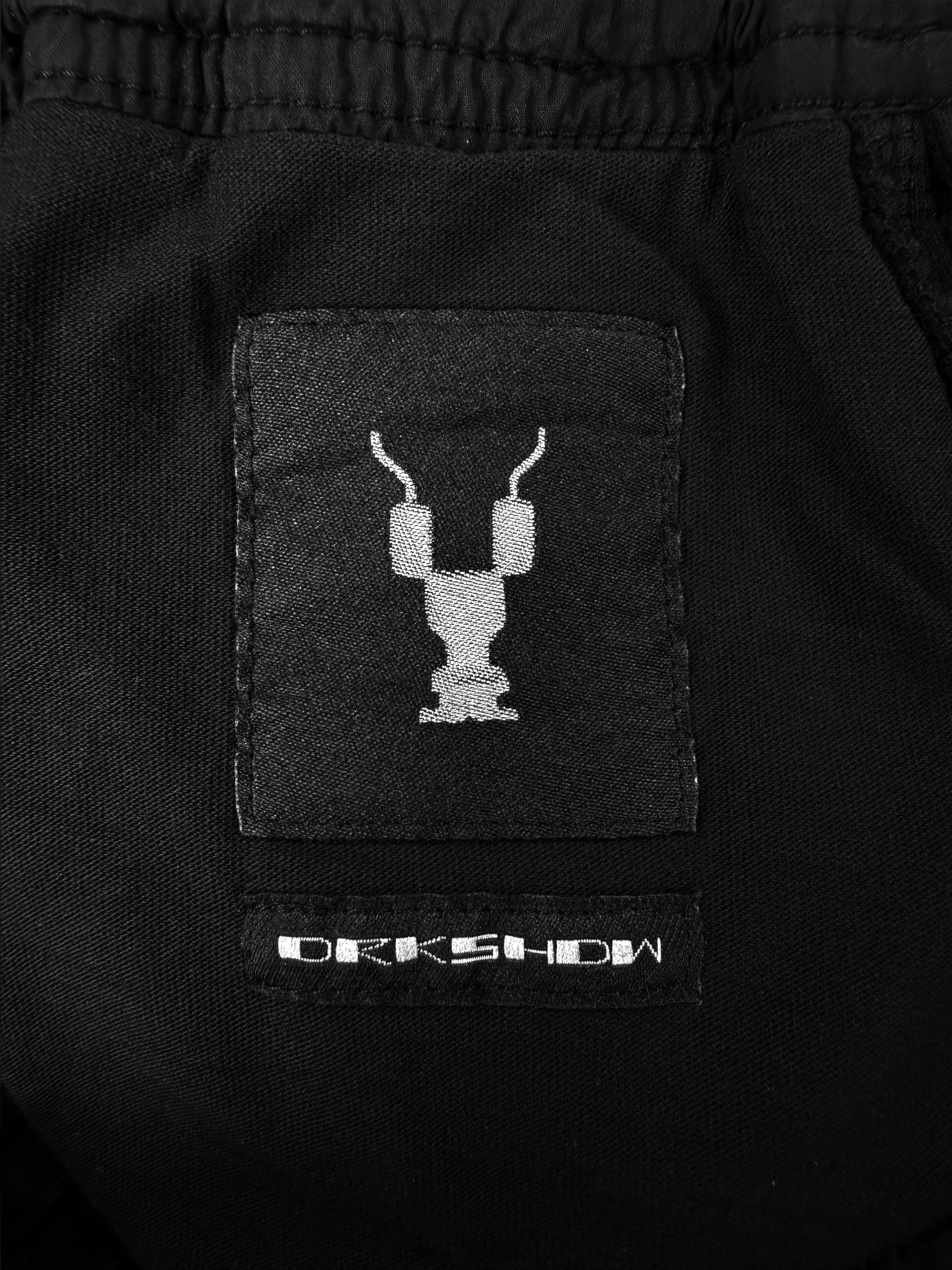 AW19 Rick Owens DRKSHDW ‘Pusher’ Black Heavy Weight Cotton Pants
