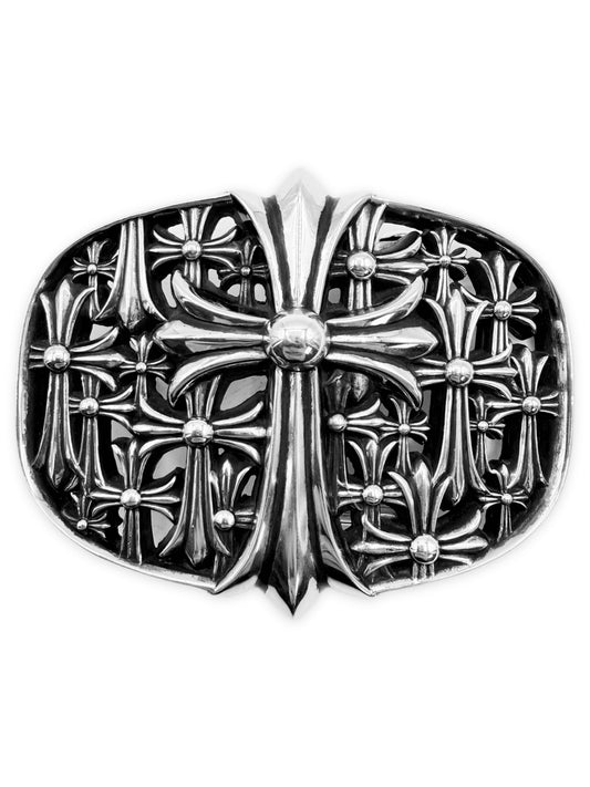 Chrome Hearts Cemetery Cross .925 Silver Belt Buckle