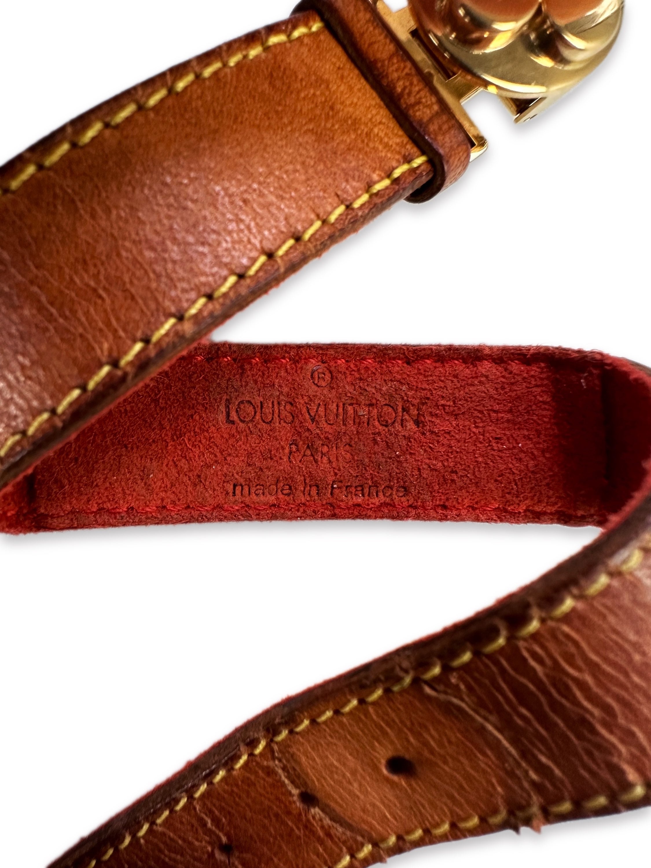 Louis Vuitton Fleur Leather Monogram Belt Bracelet