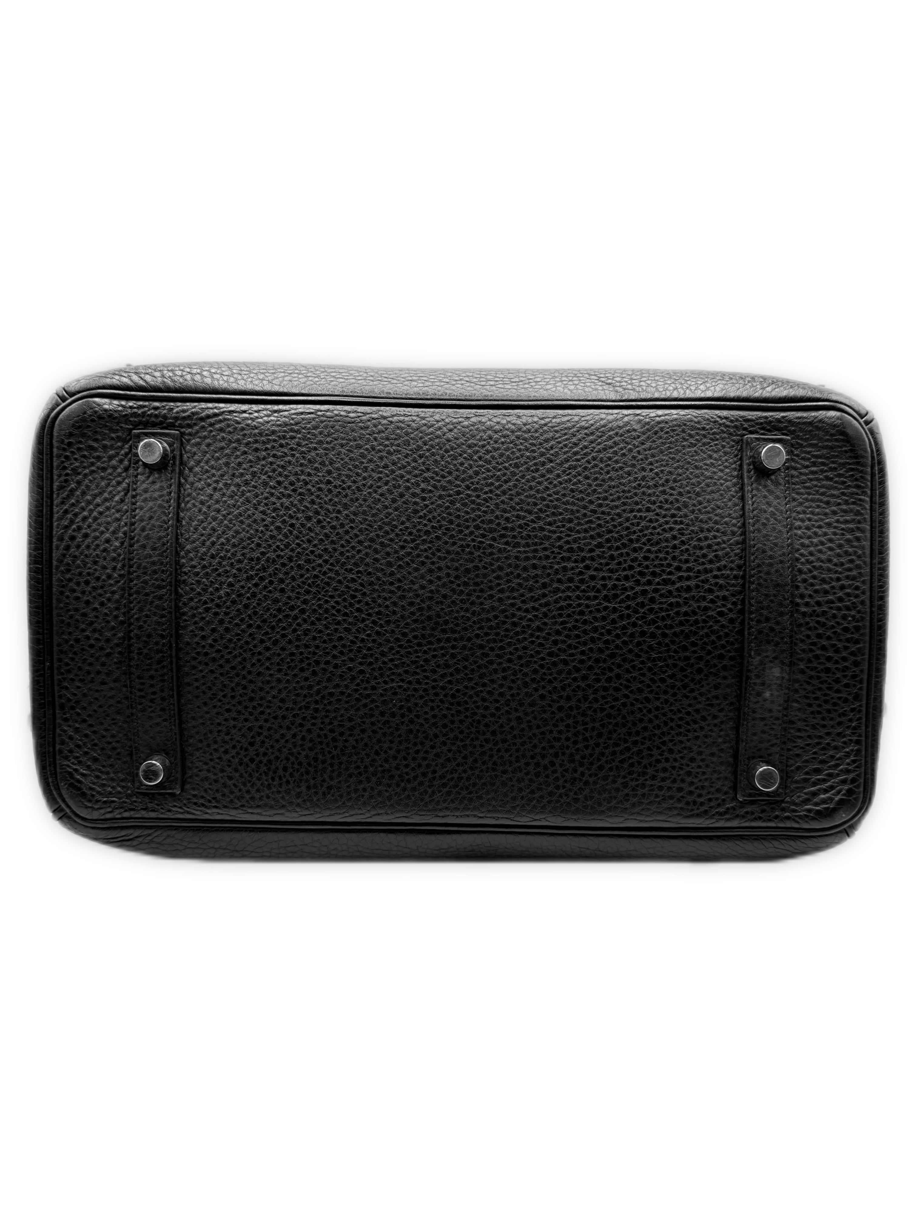2005 Hermès Birkin 35 Noir Togo Leather Palladium Handbag