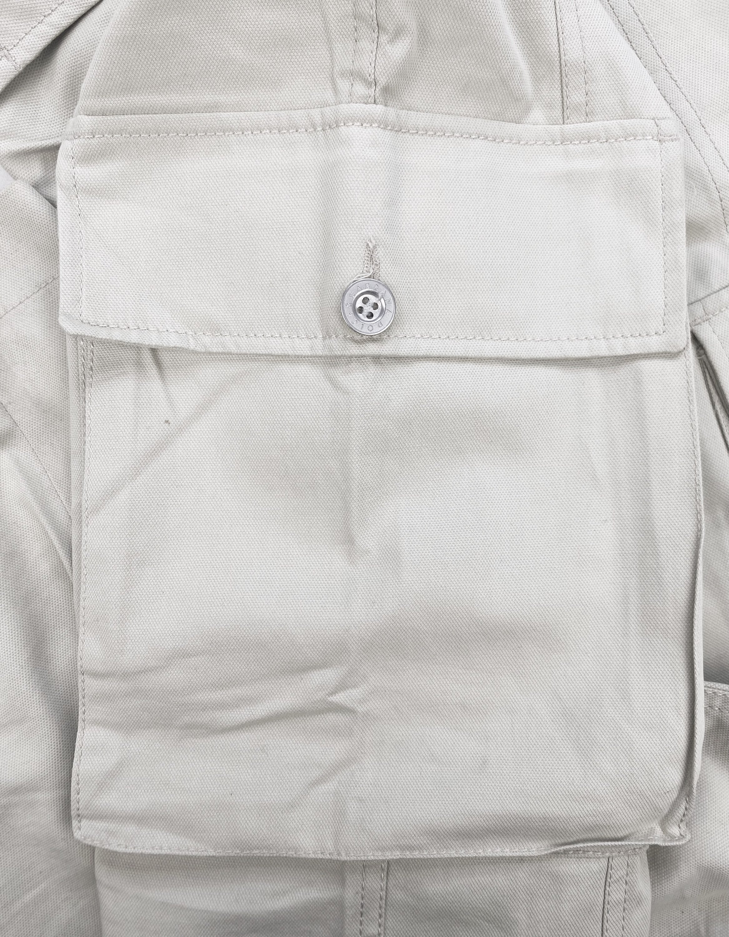 00s Dolce & Gabbana Cream Multi Pocket Cargo Pants