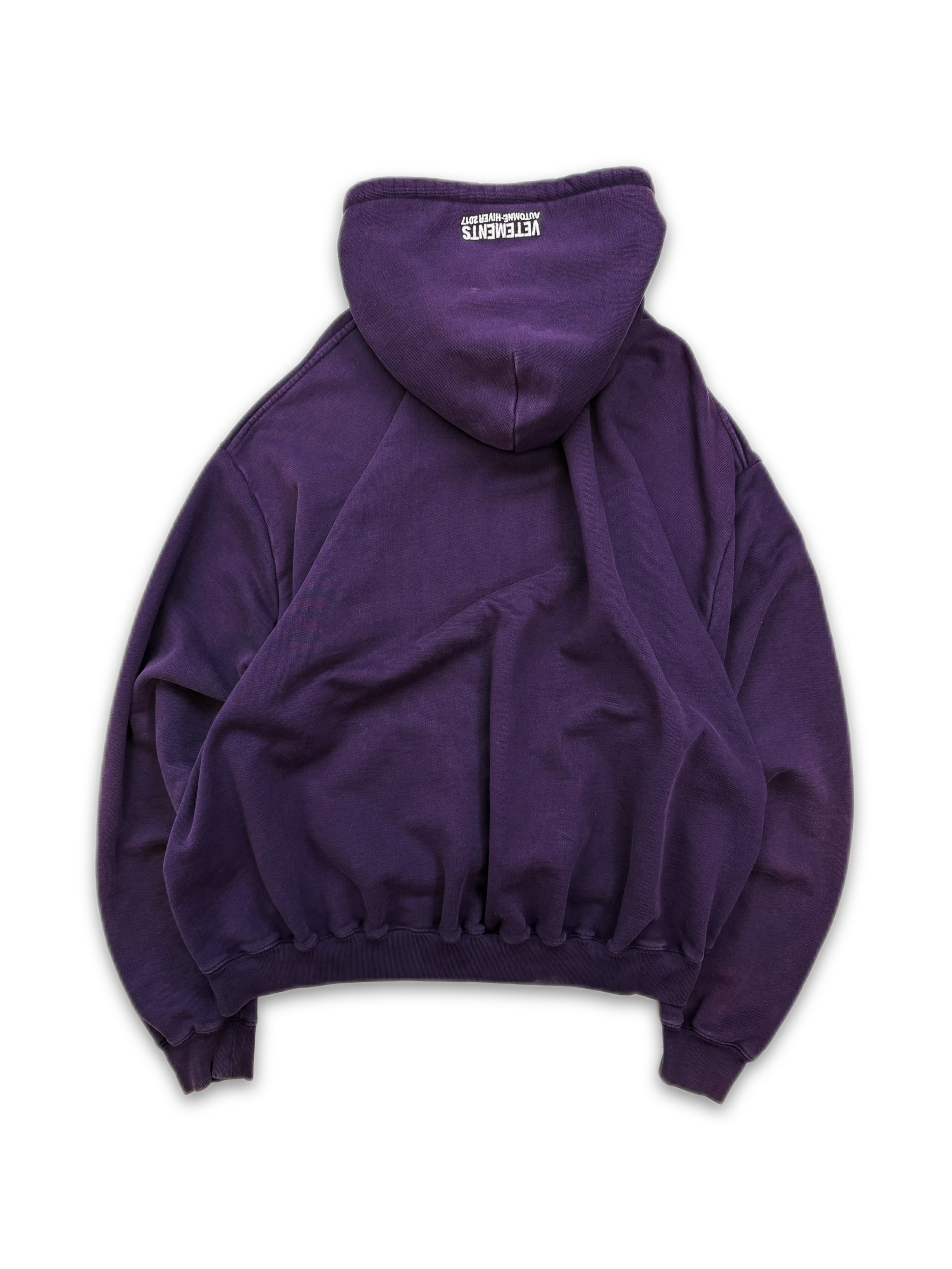 AW16 Vetements Homme ‘Sexual Fantasies’ Purple Slogan Hoodie