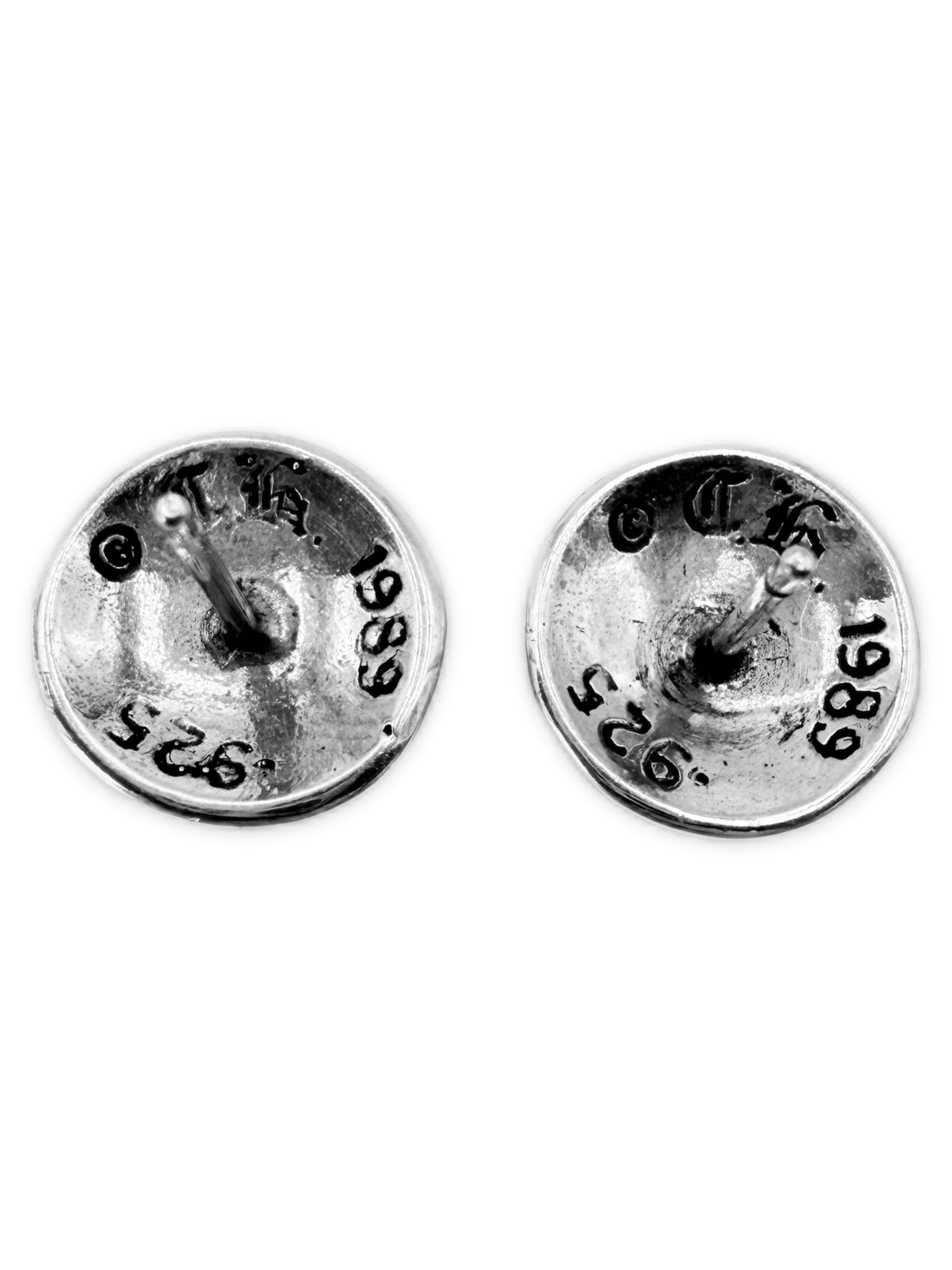 Chrome Hearts ‘Eternity Vine’ Stud .925 Silver Earrings Set
