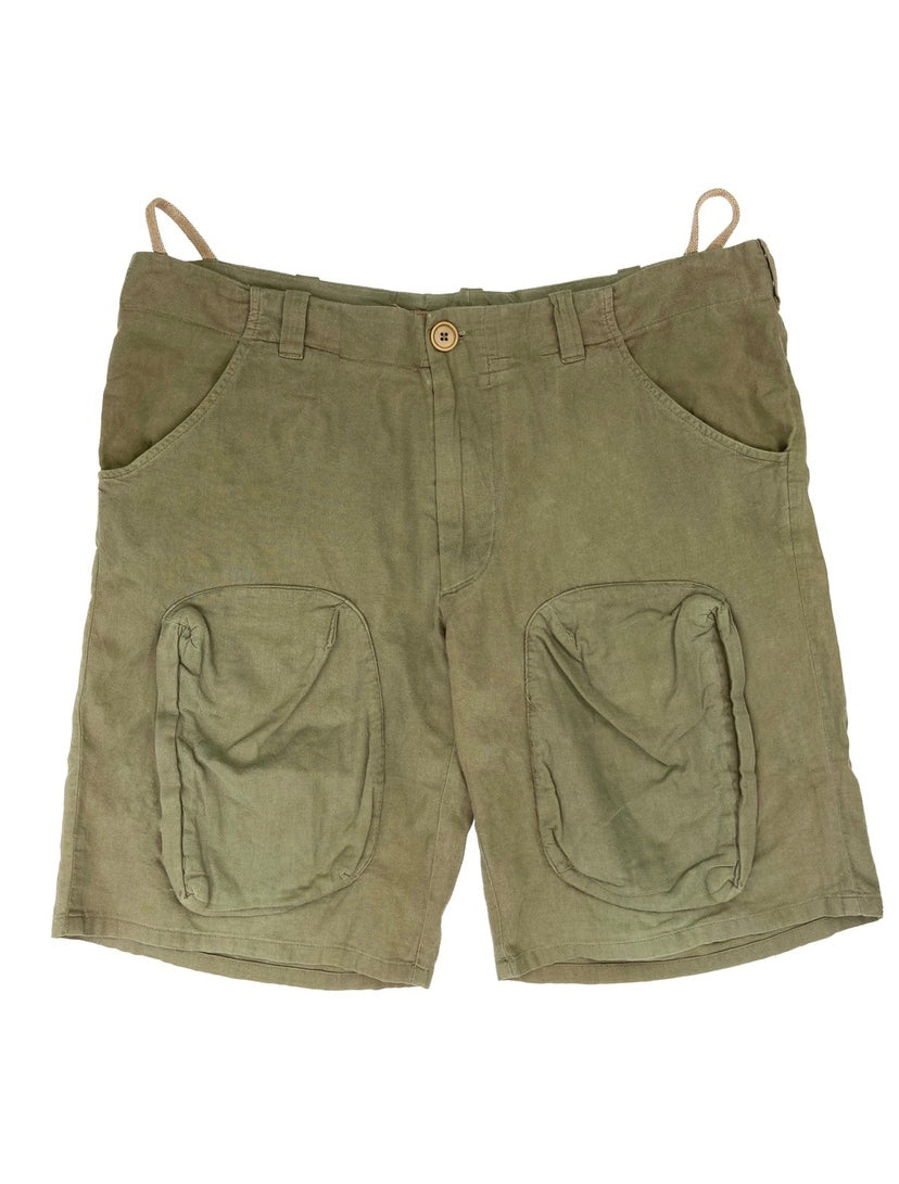SS00 Helmut Lang Aviation Flight Cargo Khaki Shorts