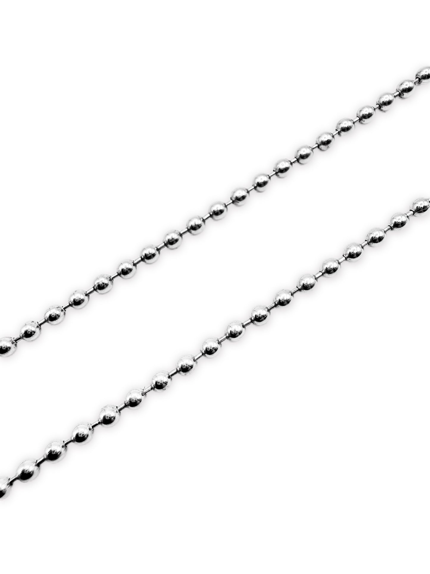 Chrome Hearts 19 in .925 Silver Ball Chain Necklace
