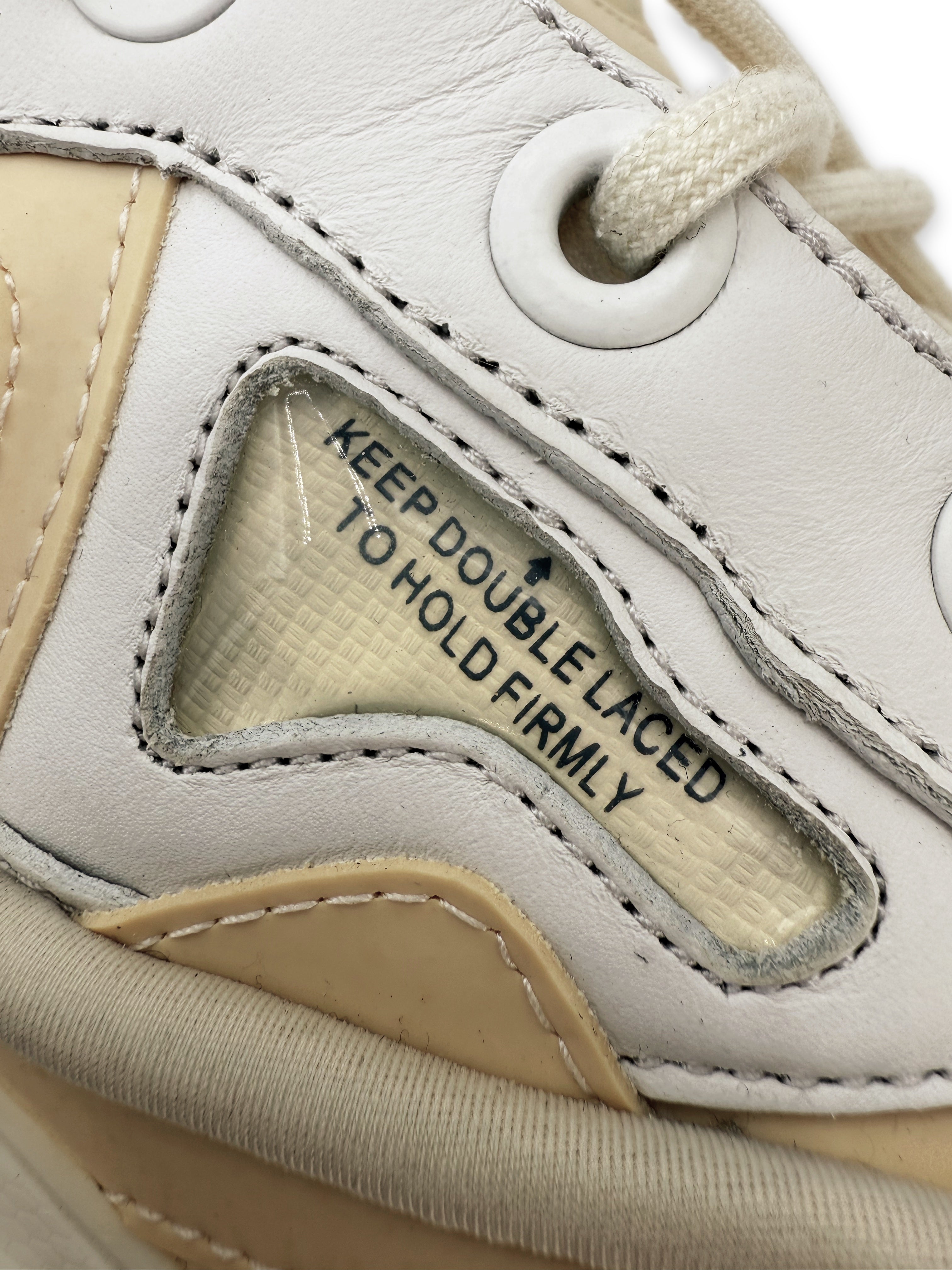 Raf Simons Bunny Cream Ozweego Low-top Sneakers
