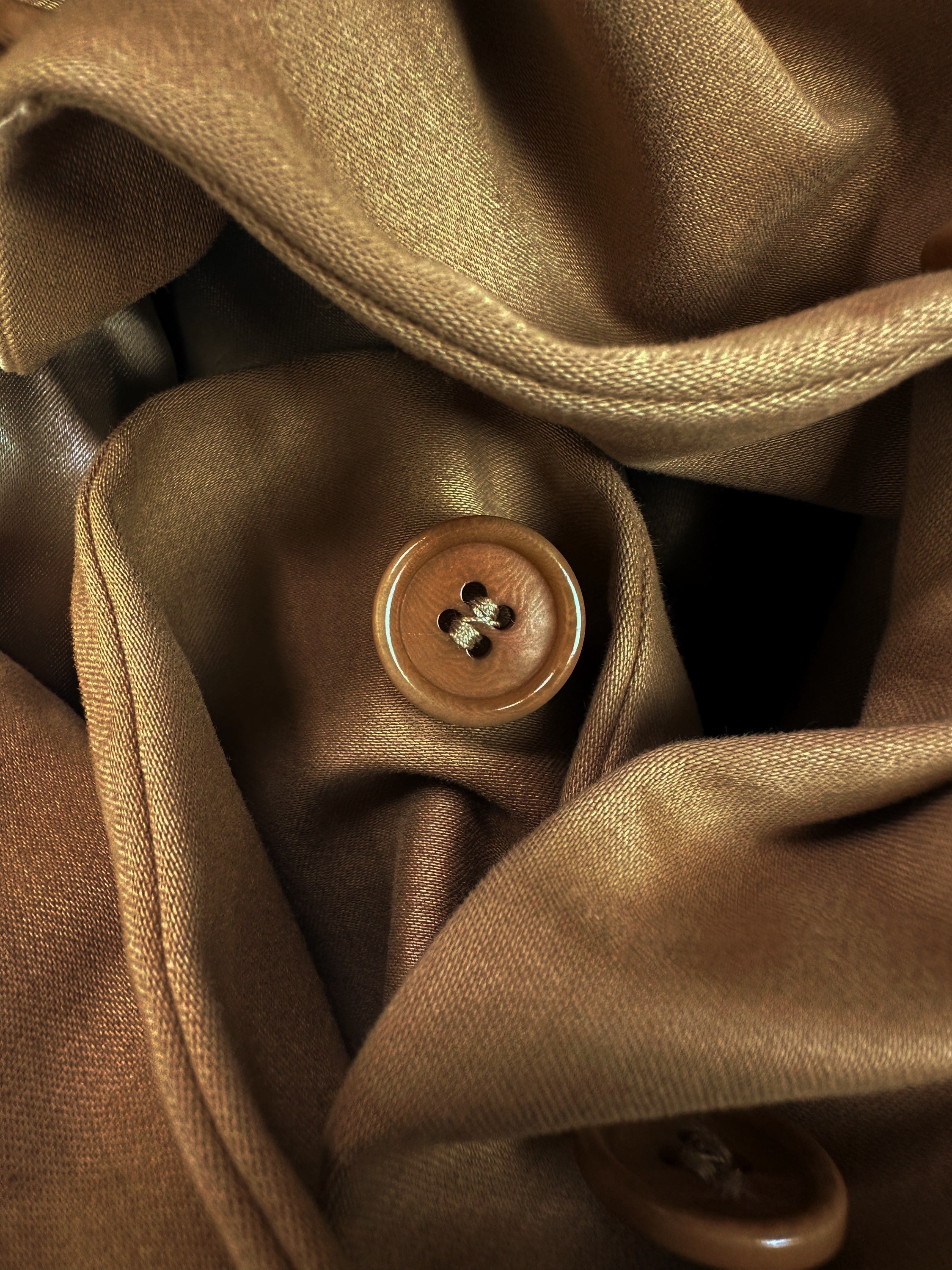 00s Helmut Lang Tan Welt Pocket Full Length Trench Coat