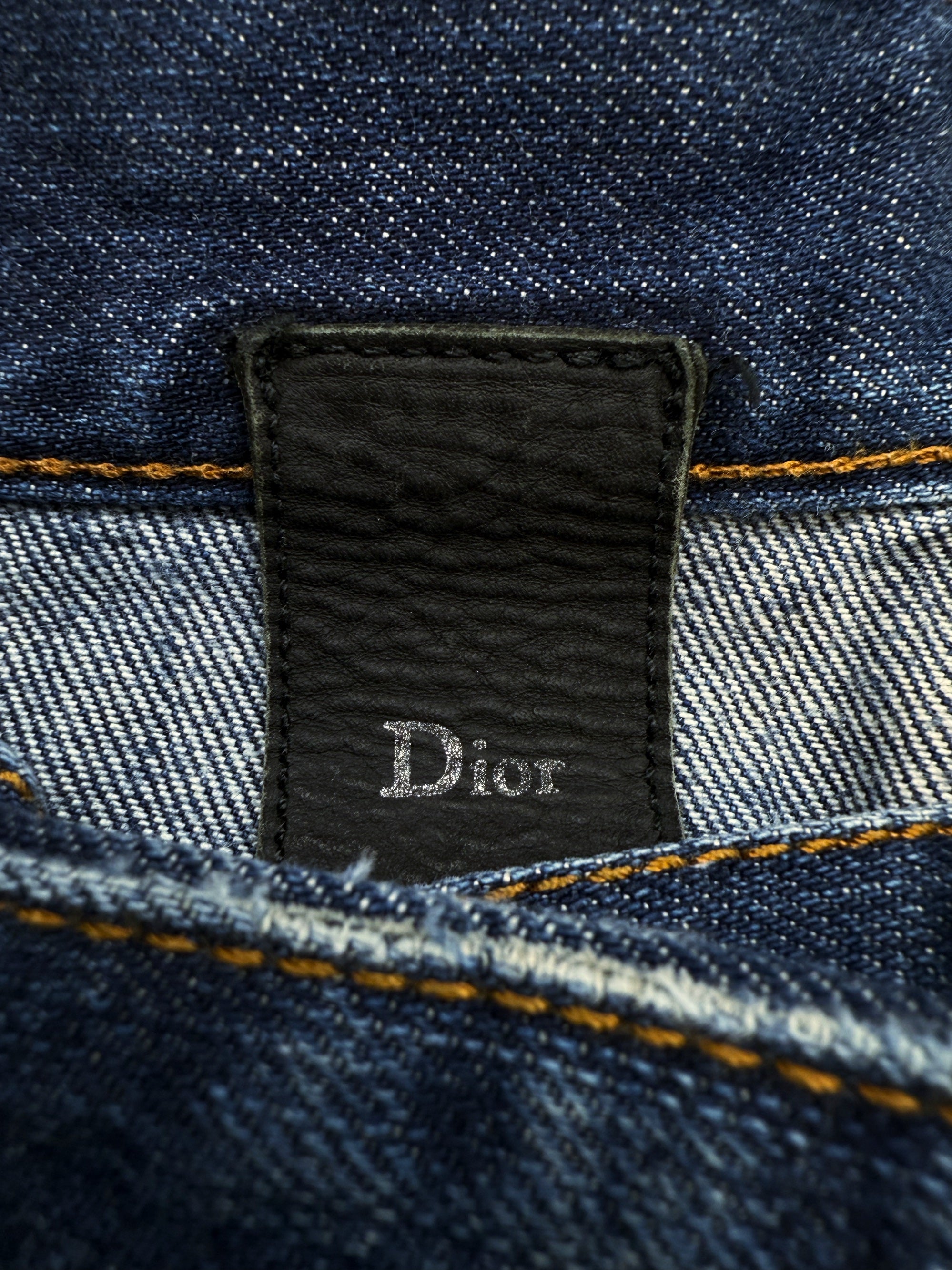 Dior Homme by Hedi Slimane Blue Washed Distressed Jeans