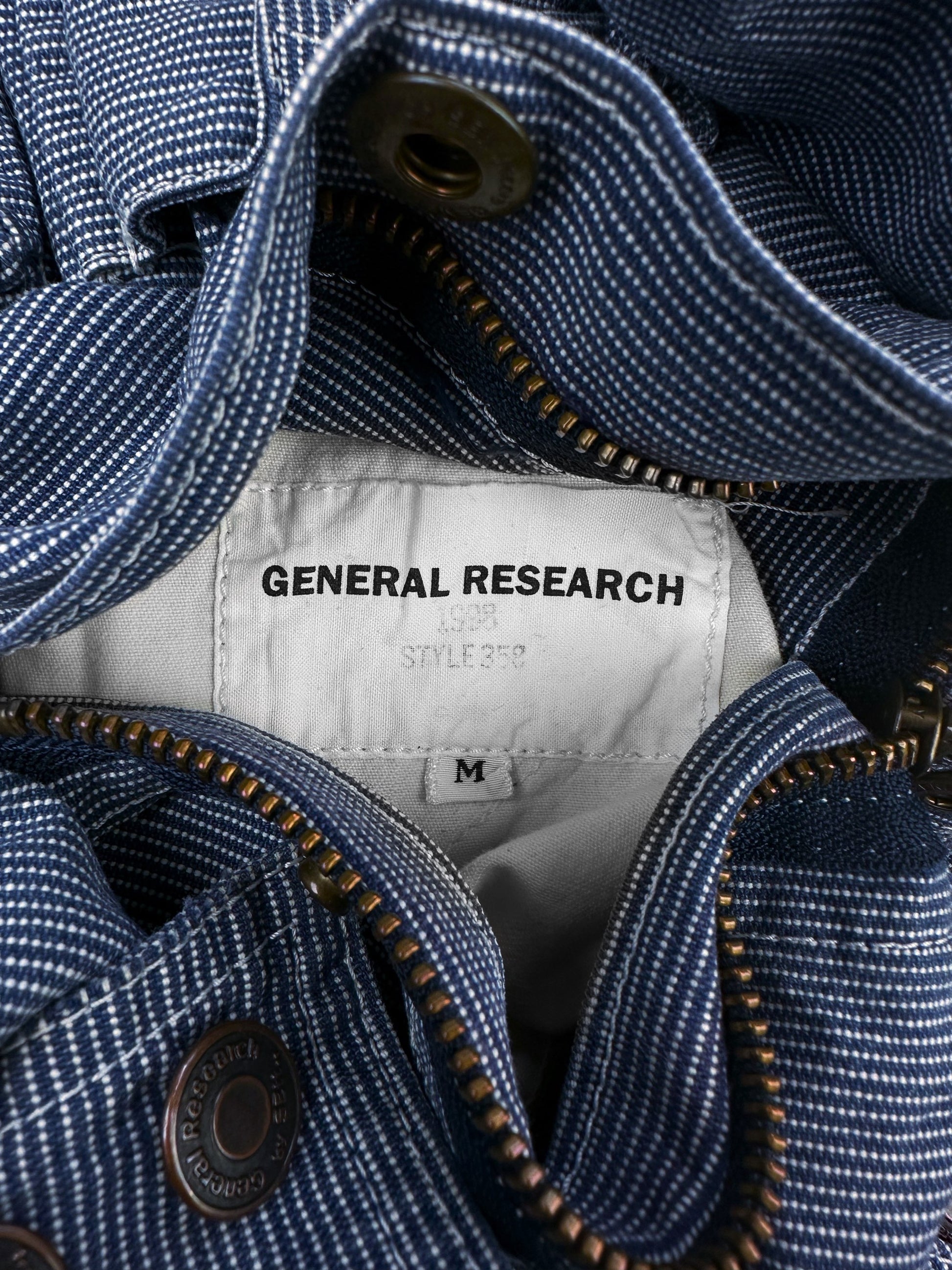 AW98 General Research ‘Parasite’ 39 Pocket Pinstripe Coveralls