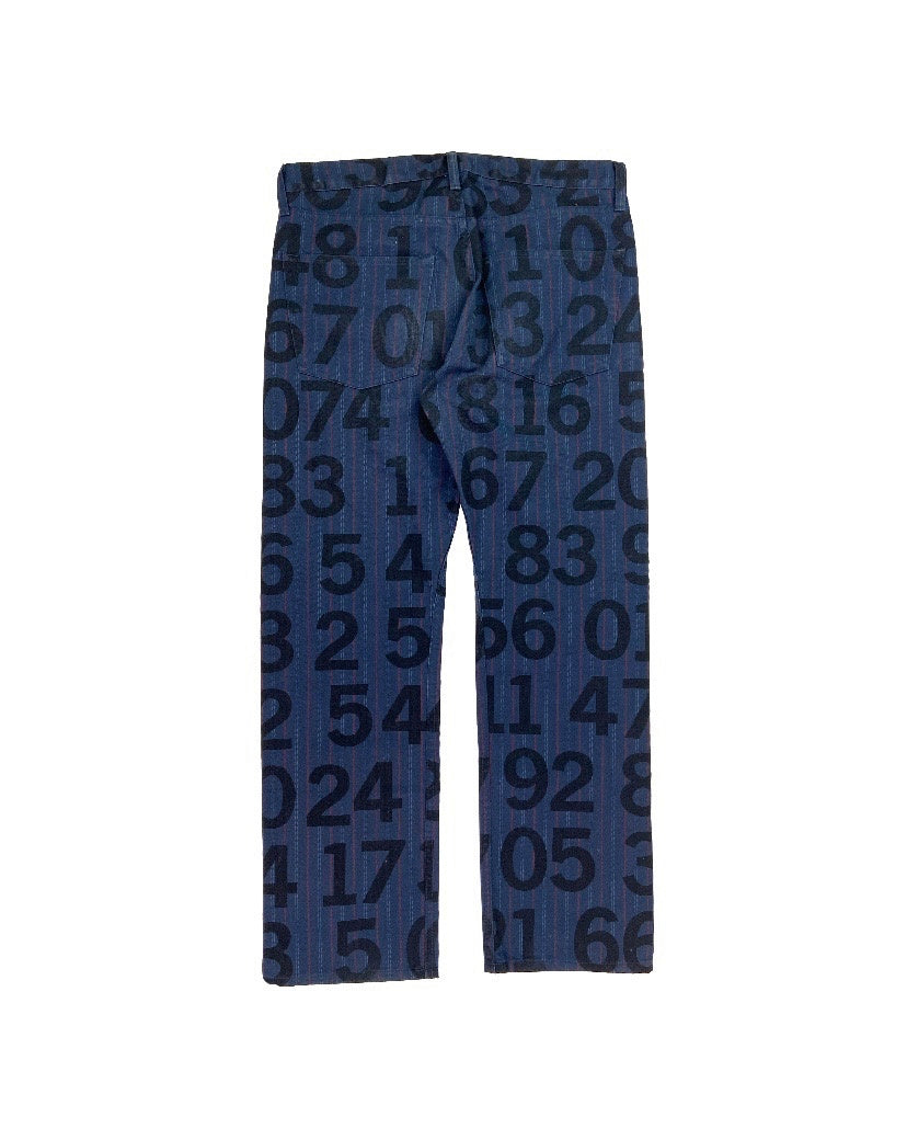 SS03 Junya Watanabe Man “Numbers” Monogram Trousers