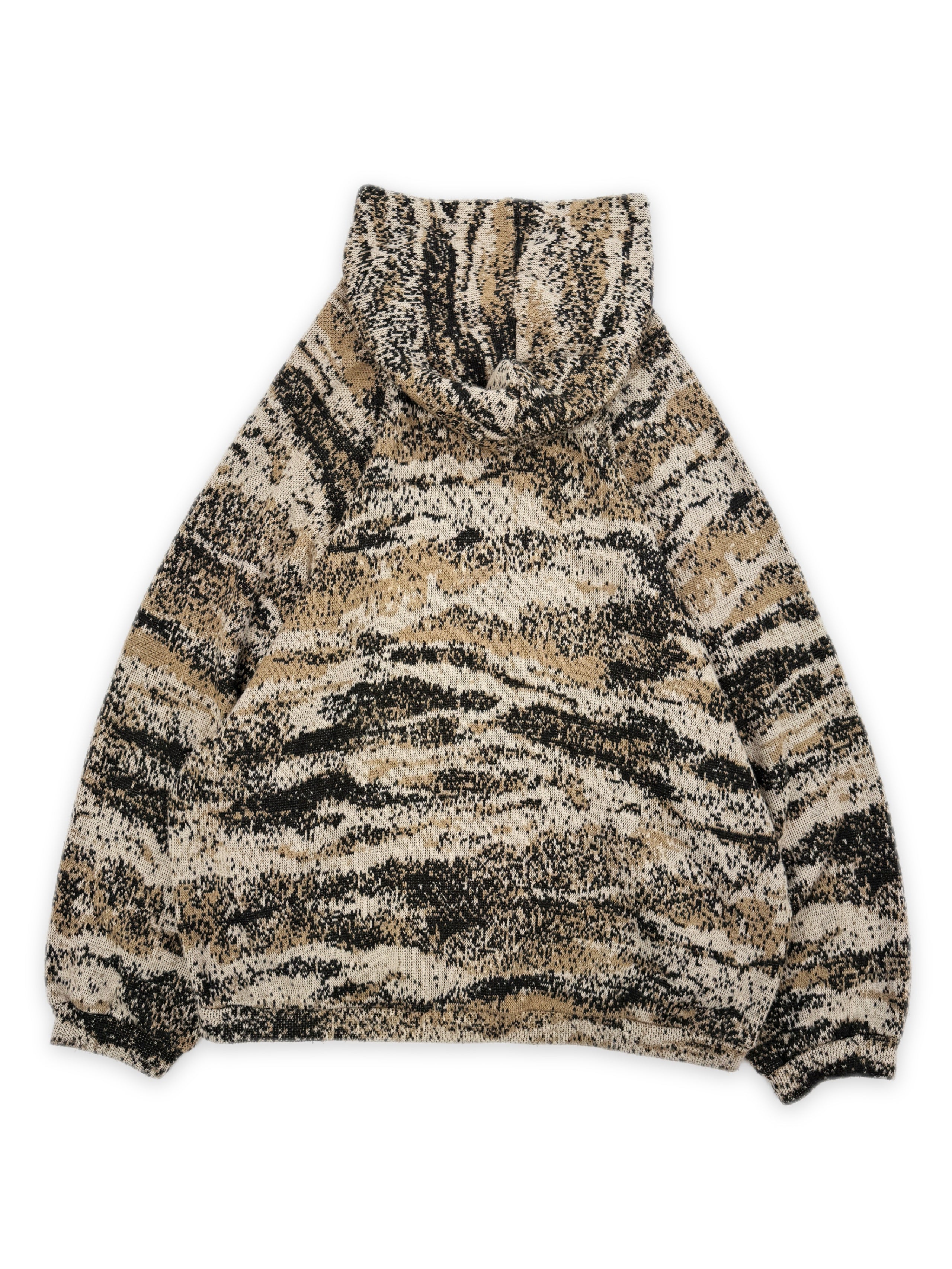 AW02 Raf Simons ‘Virginia Creeper’ Beige Digicamo Raglan OS Hoodie