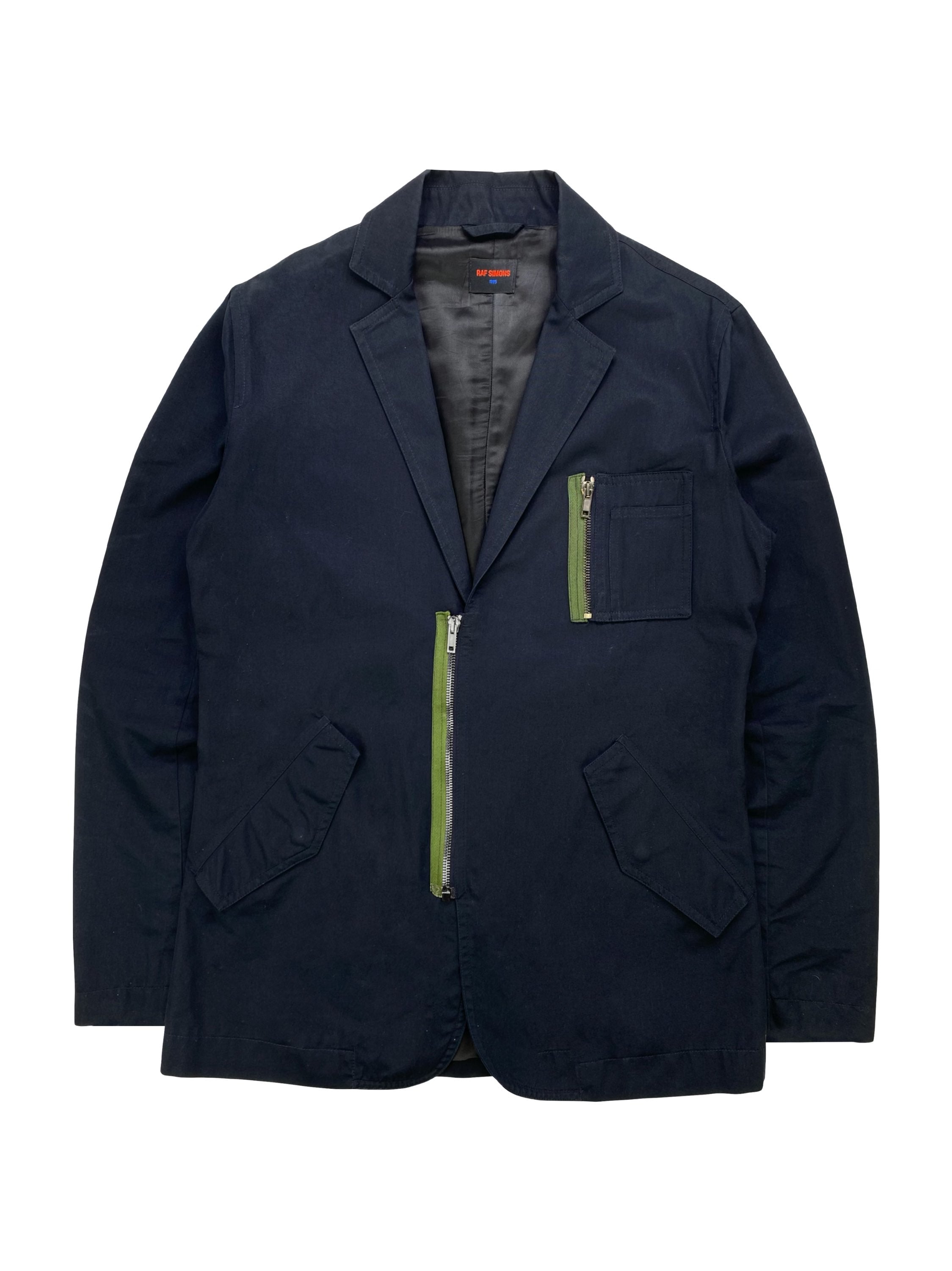 1995 Raf Simons Zippered MA-1 Cargo Pocket Blazer