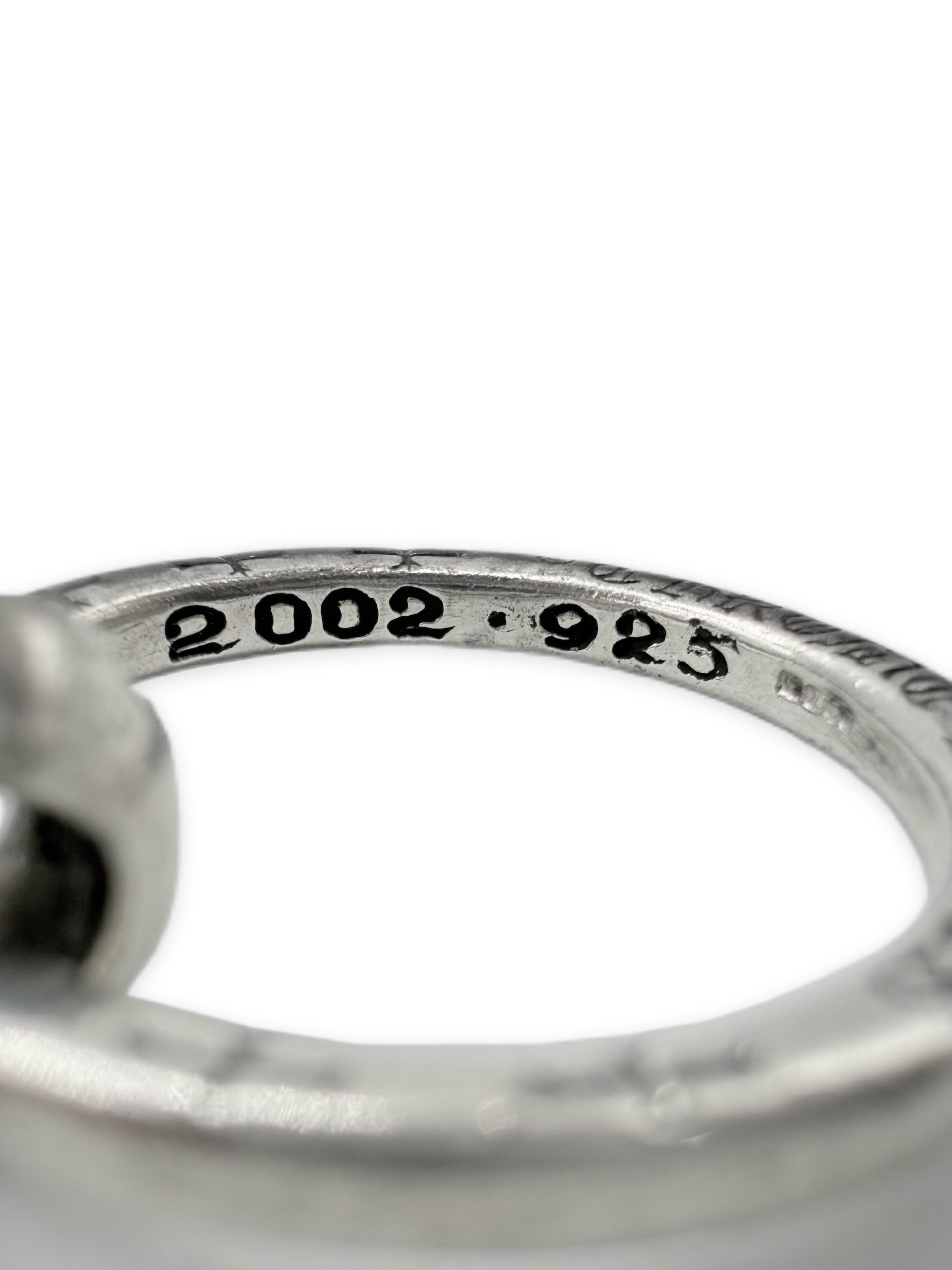 Chrome Hearts Fleur Ring Eyewear .925 Silver 30 in Necklace