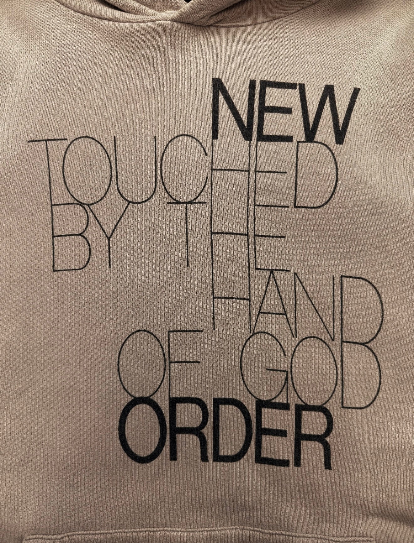 AW03 Raf Simons ‘Hand of God’ Closer Beige Light Weight Hoodie