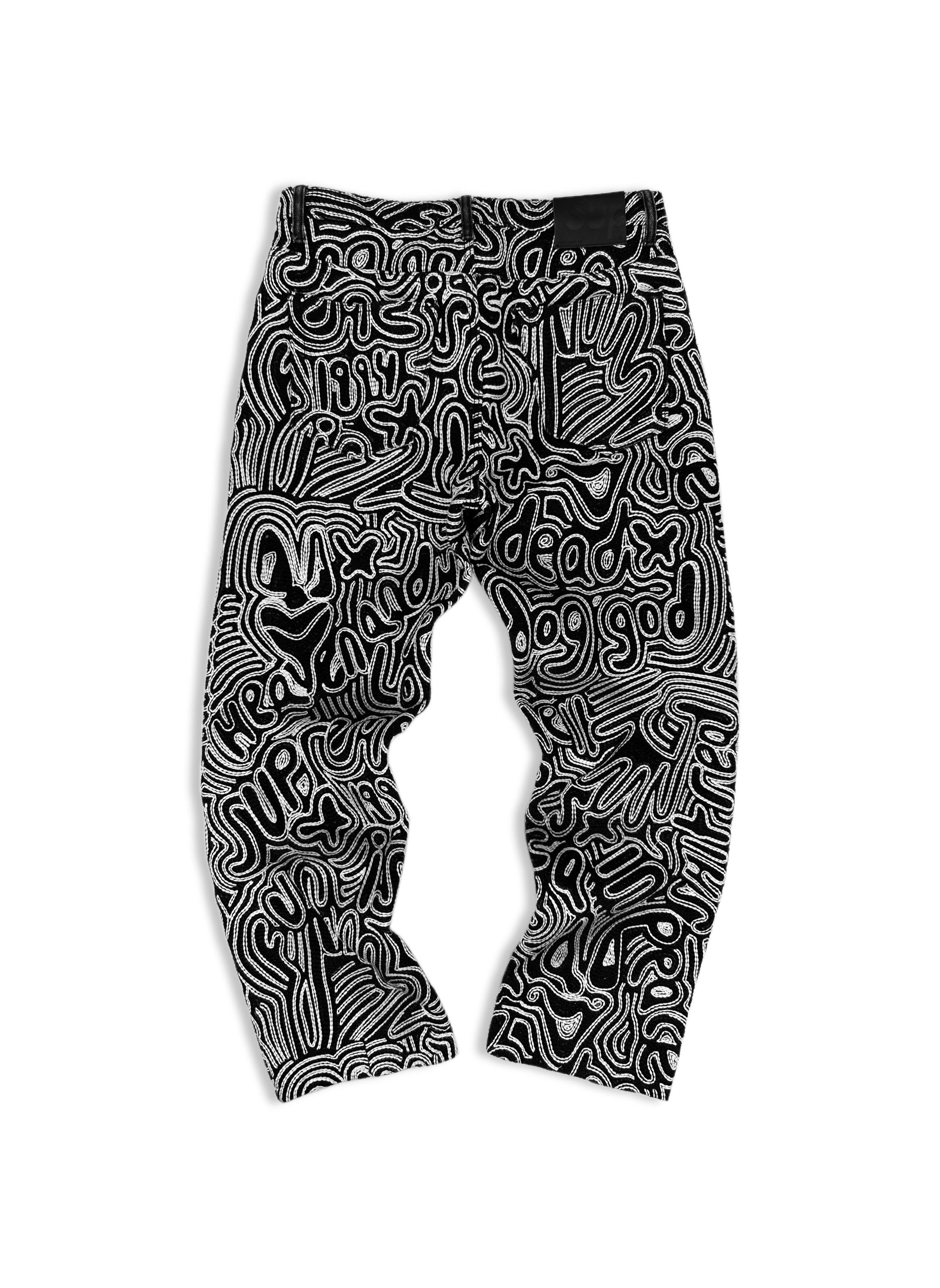 SS22 Supreme x Raúl de Nieves ‘Chainstitch’ 14oz Embroidered Denim