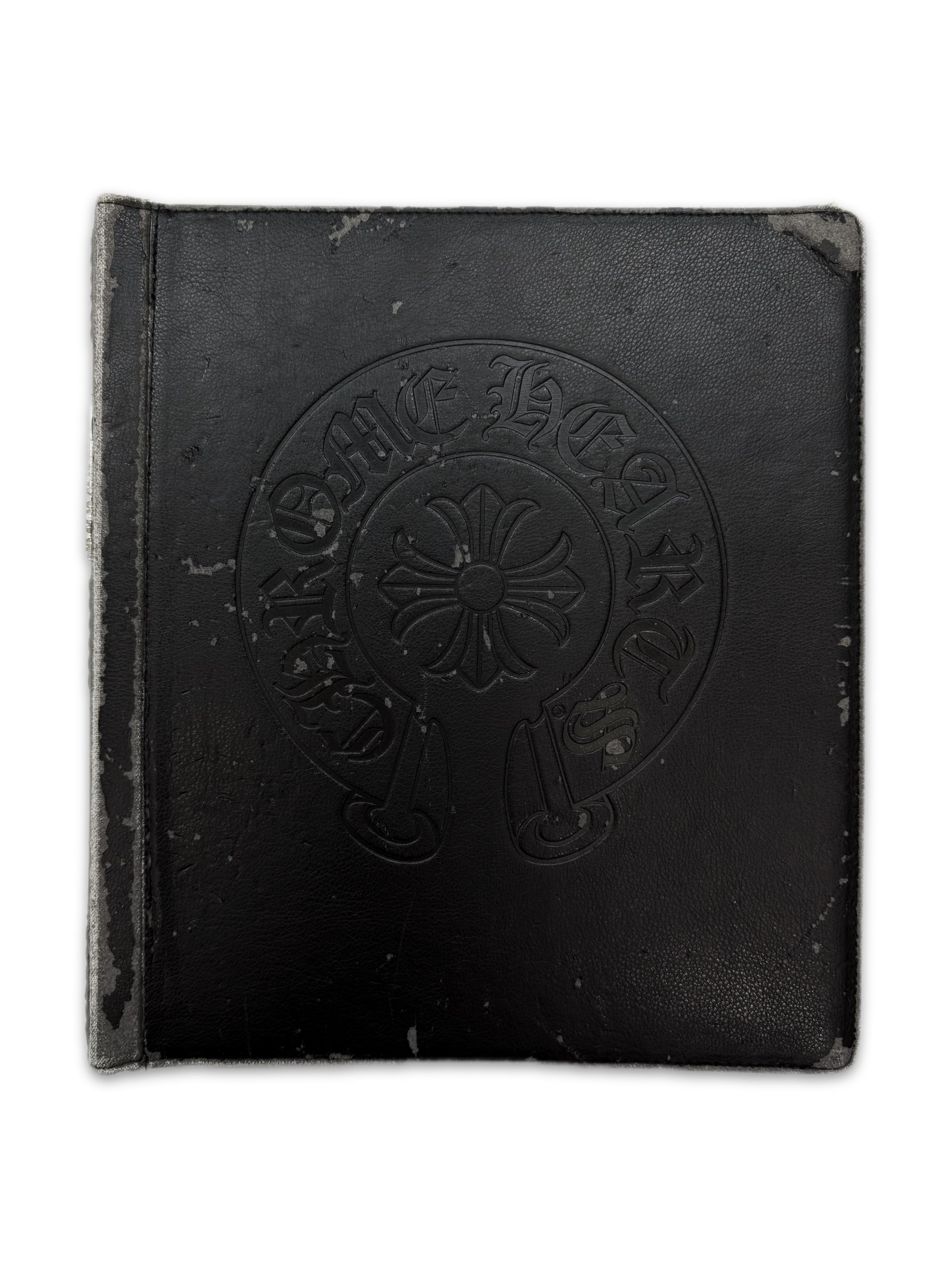 Chrome Hearts Horseshoe Leather Silver Black Folder Binder