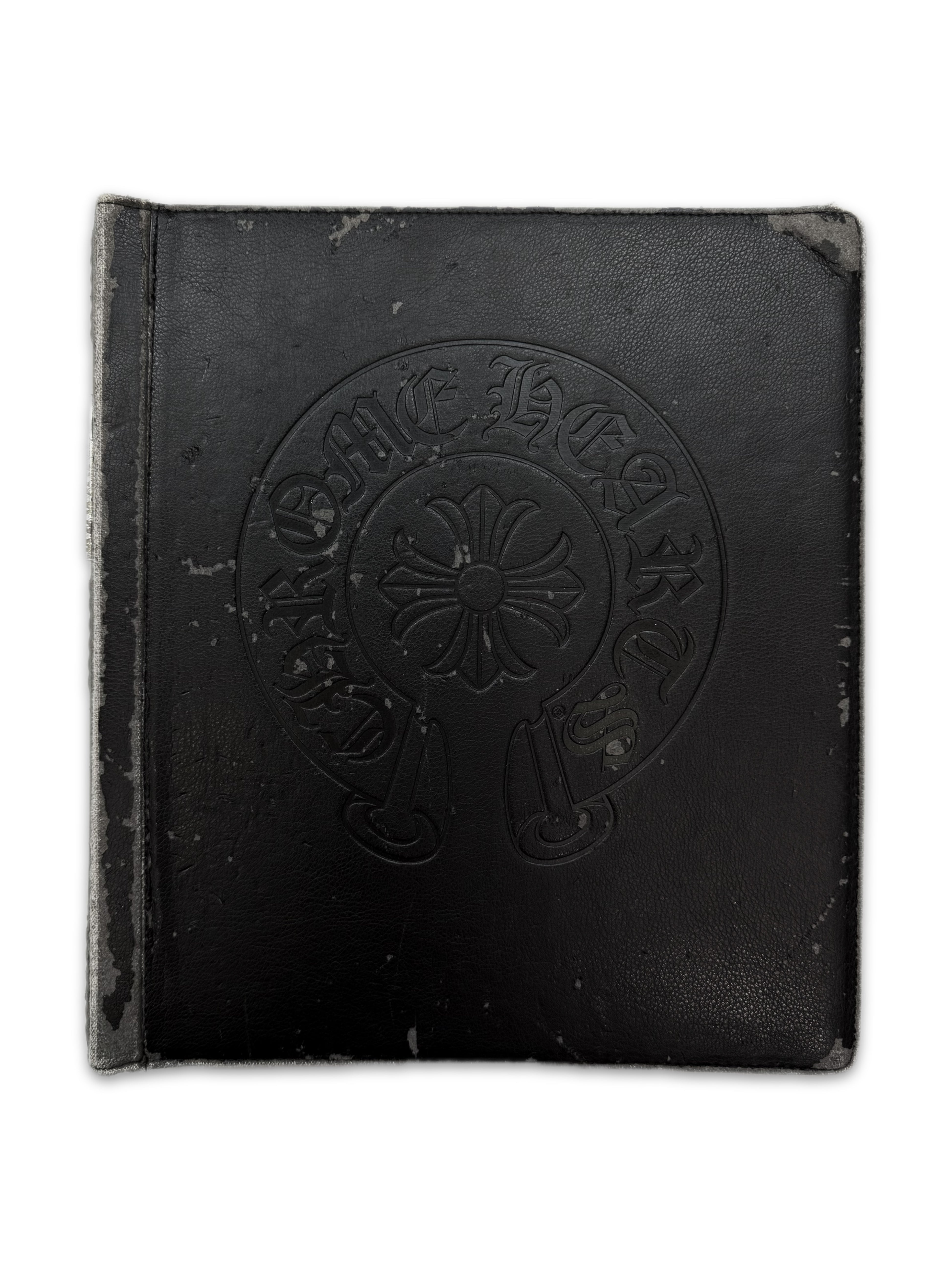 Chrome Hearts Horseshoe Leather Silver Black Folder Binder