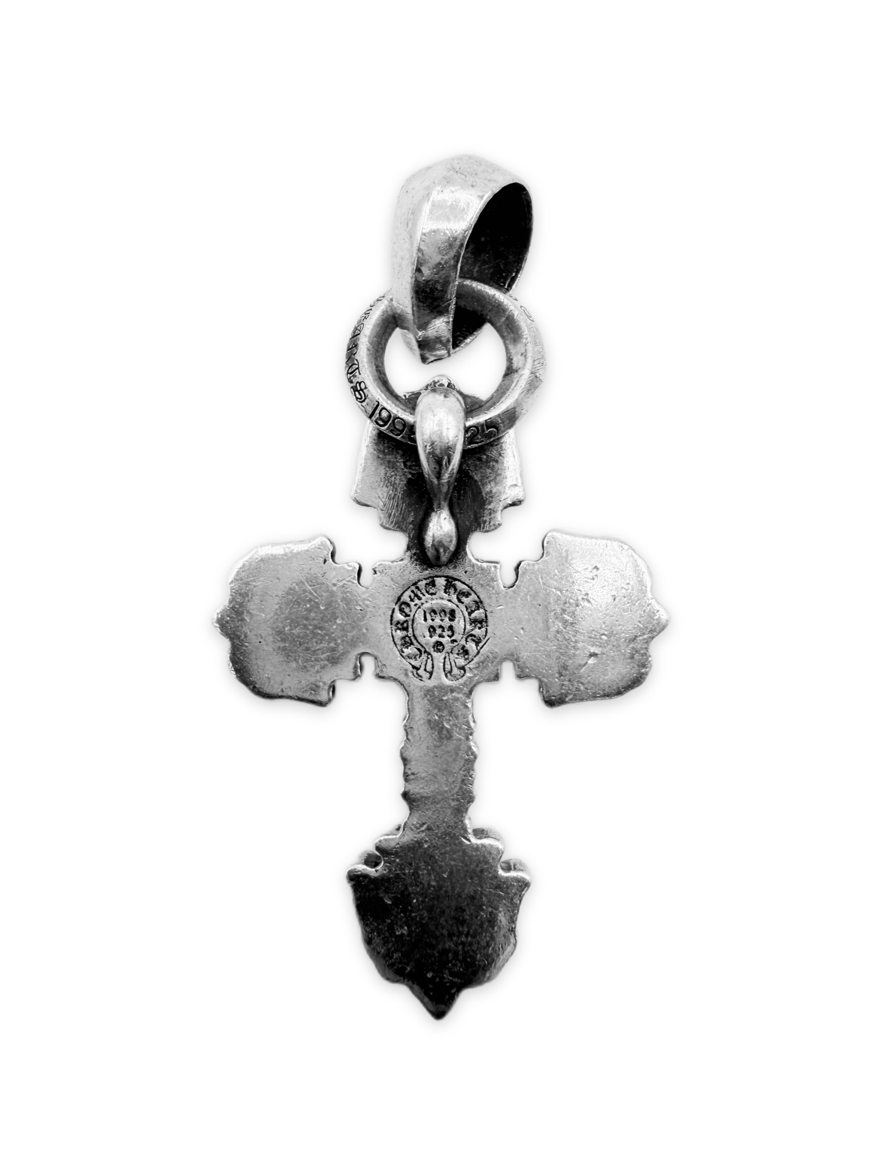 Chrome Hearts Filigree Cross Double Bail .925 Silver Pendant