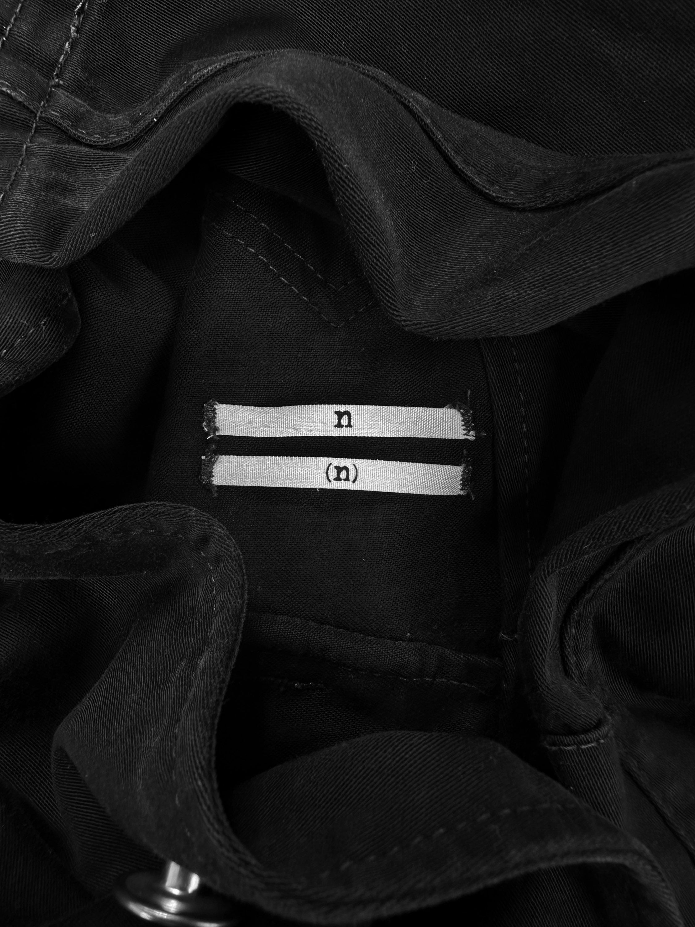 Number (N)ine Black Denim Single Breasted Jacket