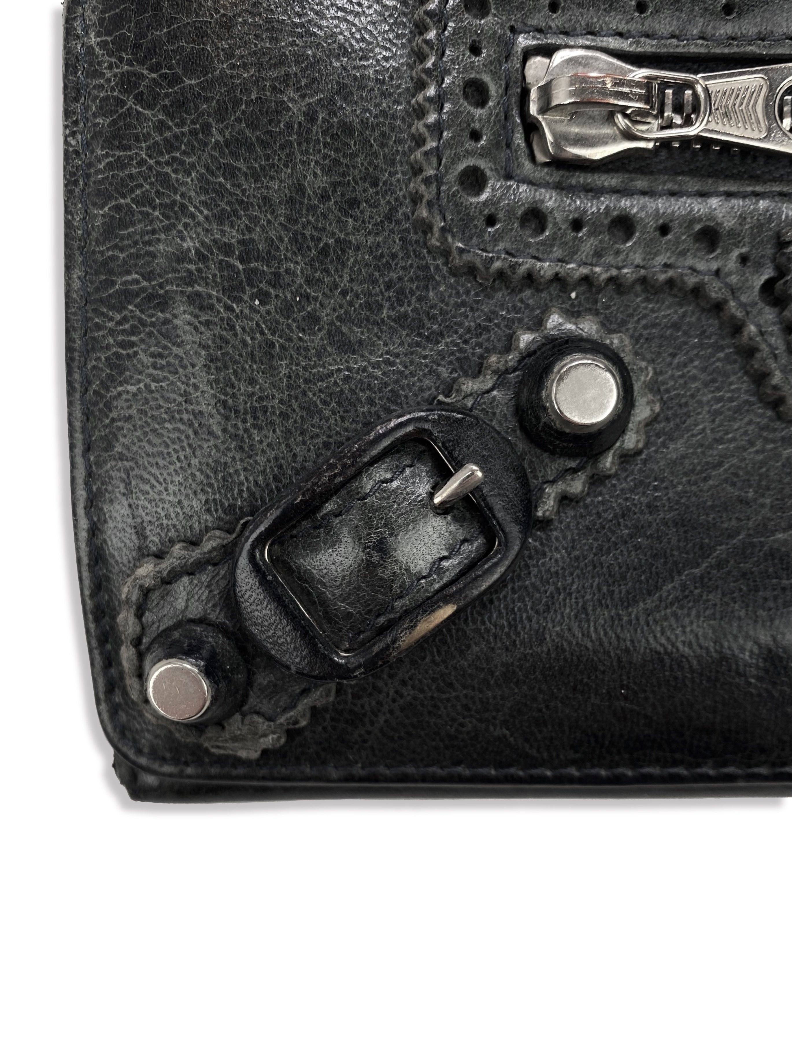 Balenciaga Black Leather “City” Wallet