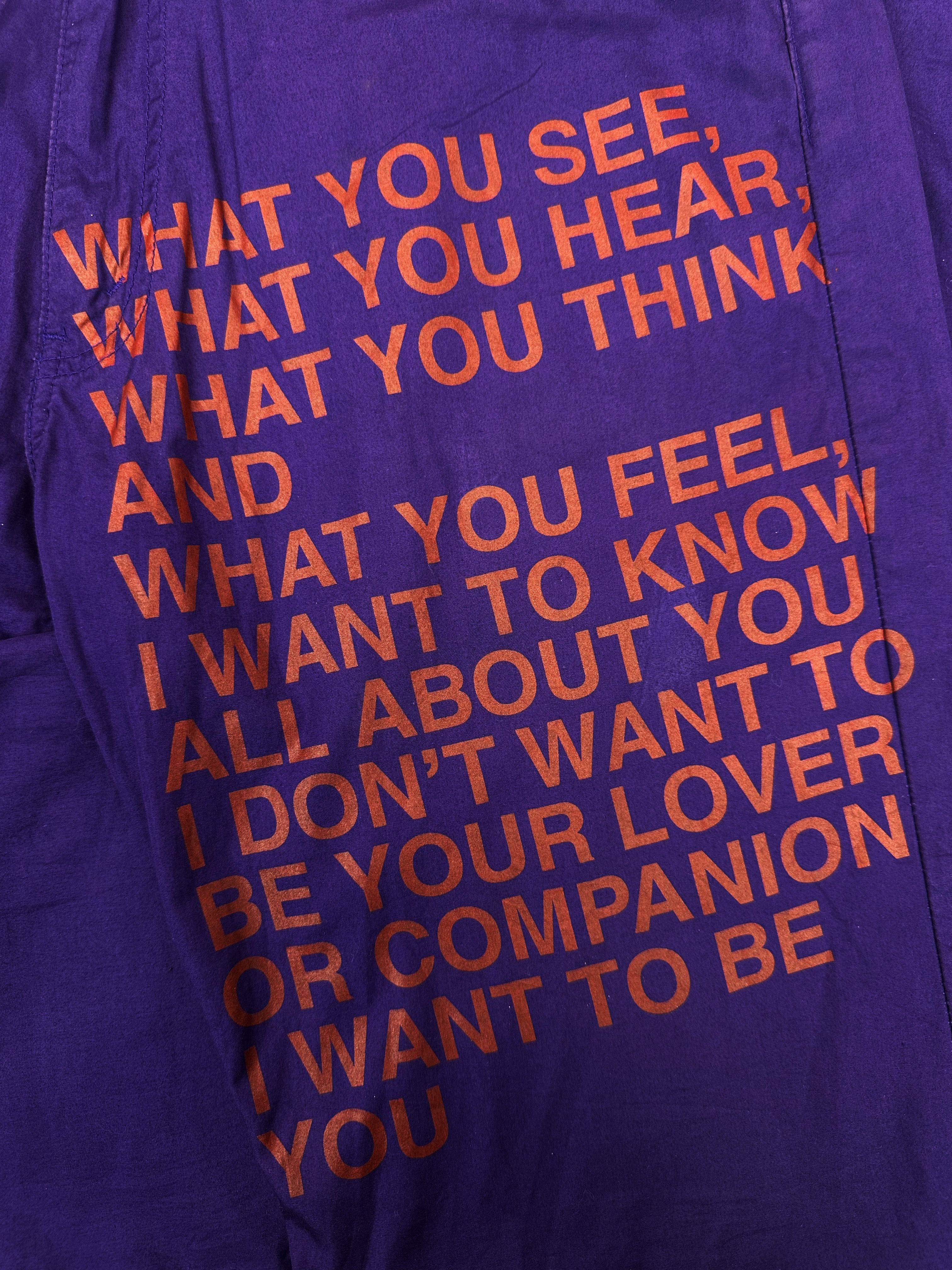 SS02 Junya Watanabe Poem ‘Companion’ Purple Boot Cut Pants